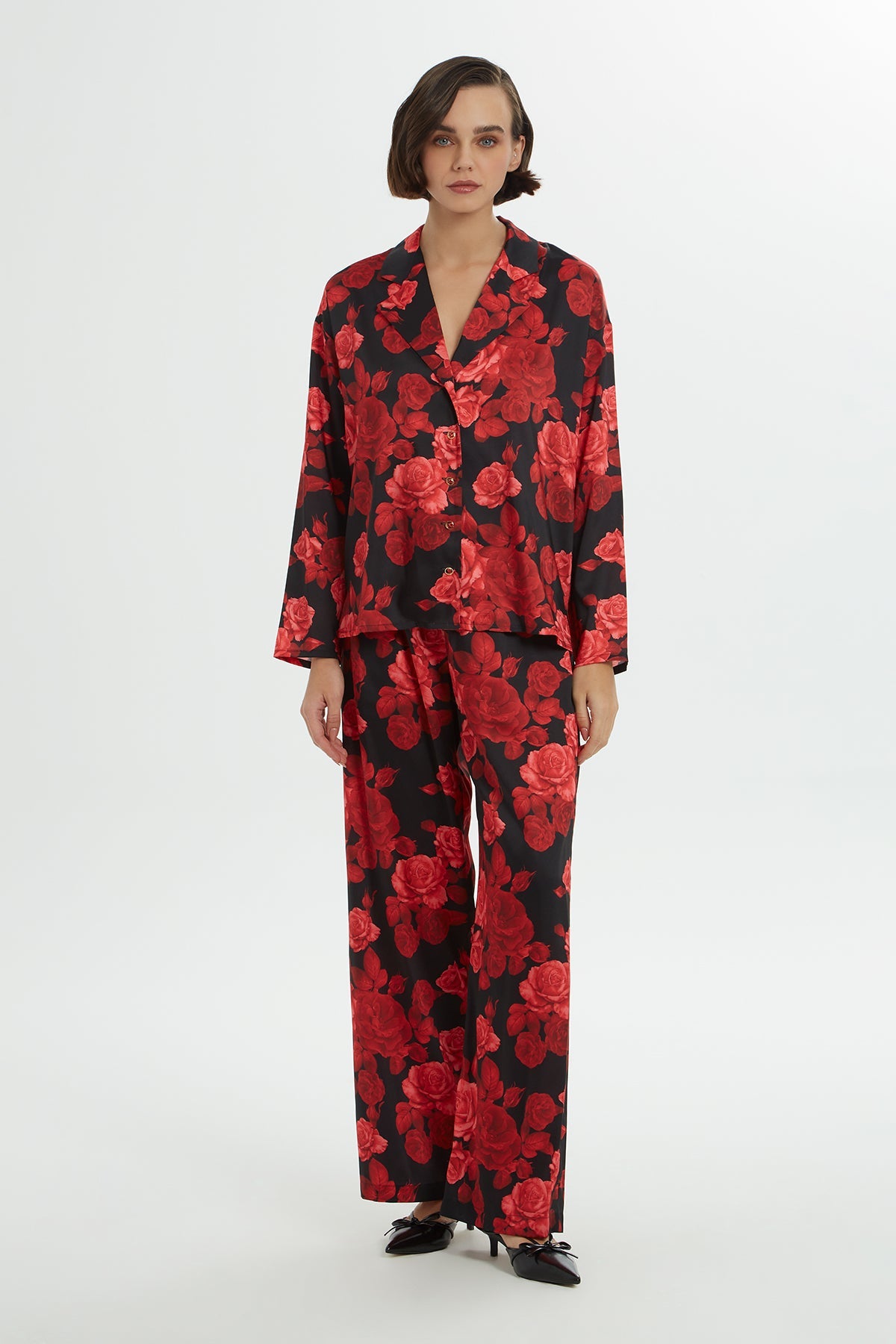 Rose-Pattern Tracksuit
