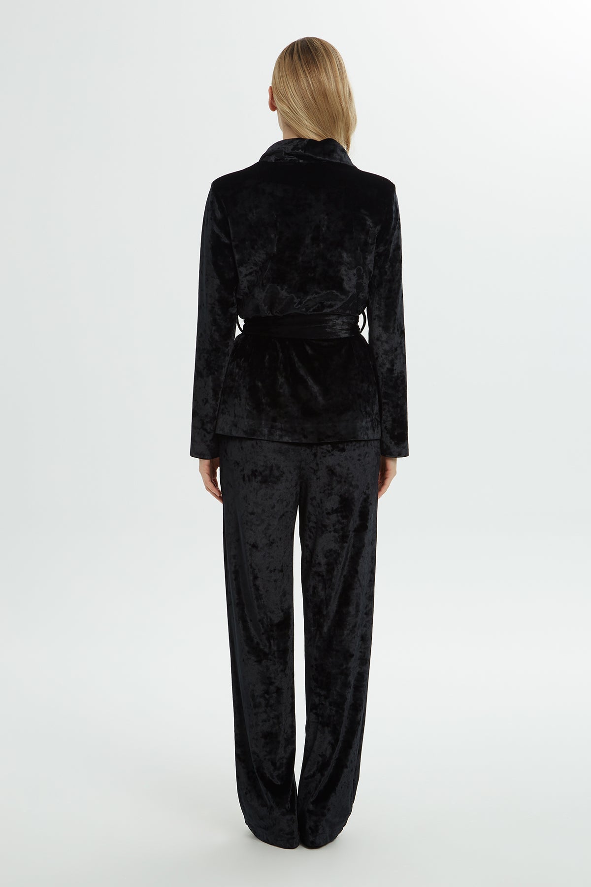 Black Sash-Detail Co-Ord Set