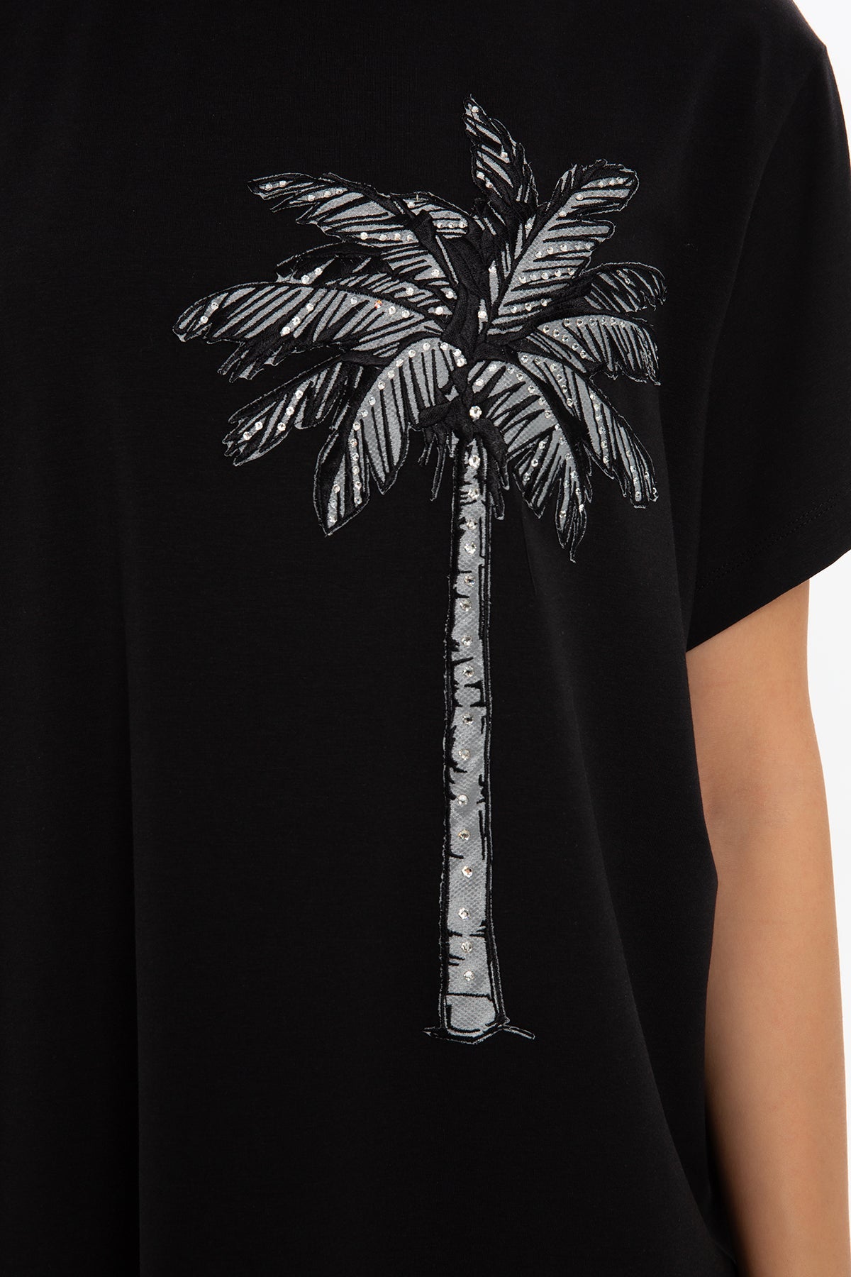 Black Printed T-Shirt