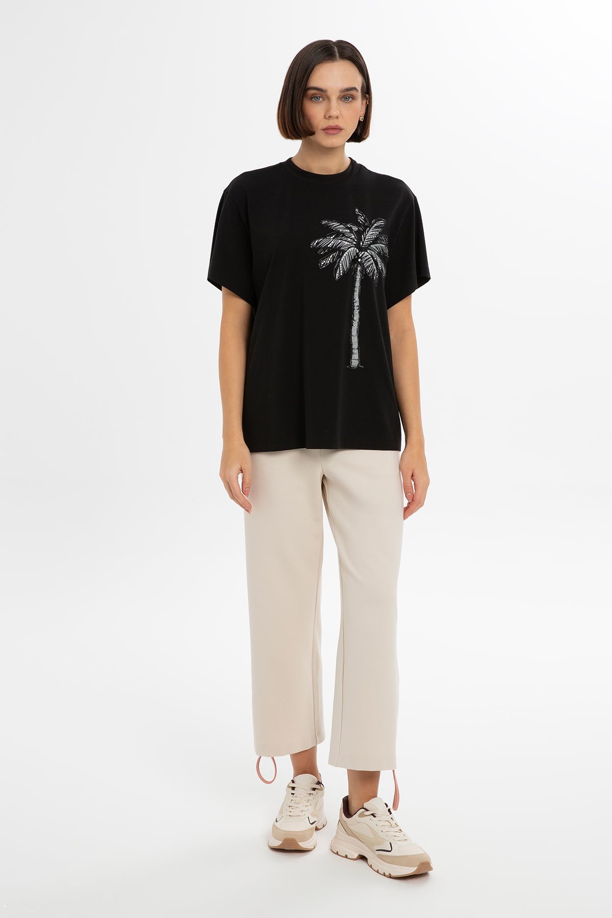 Black Printed T-Shirt