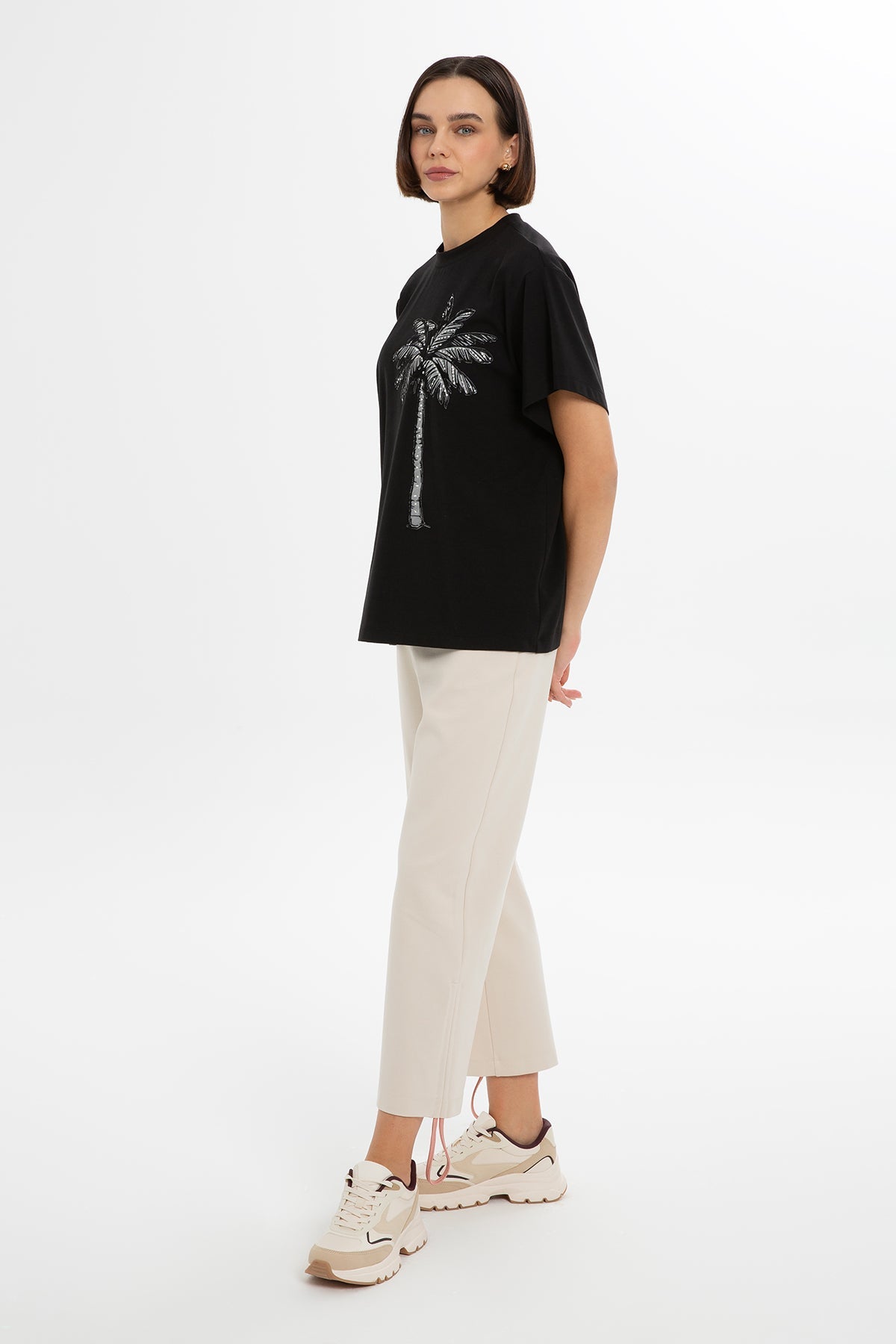 Black Printed T-Shirt