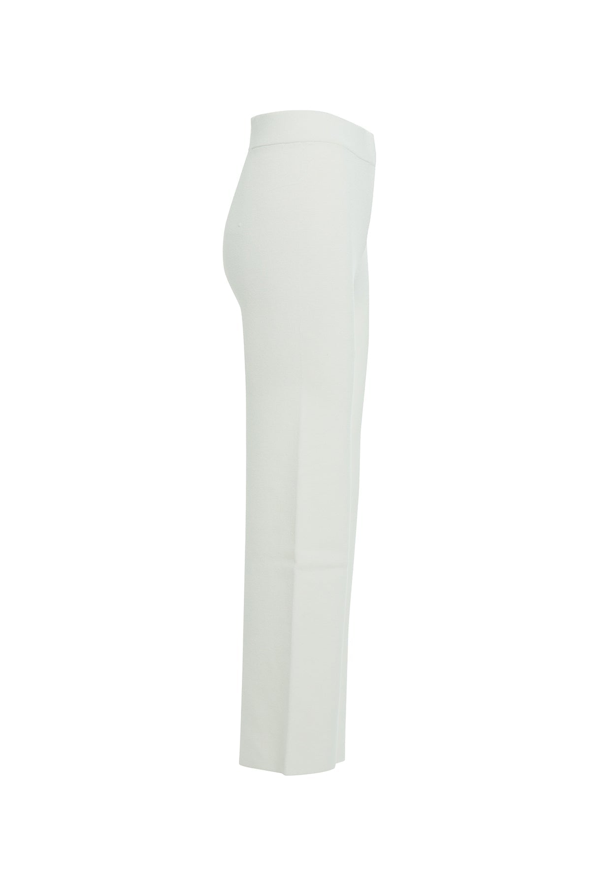 Ecru Elastic Waist Knit Pants