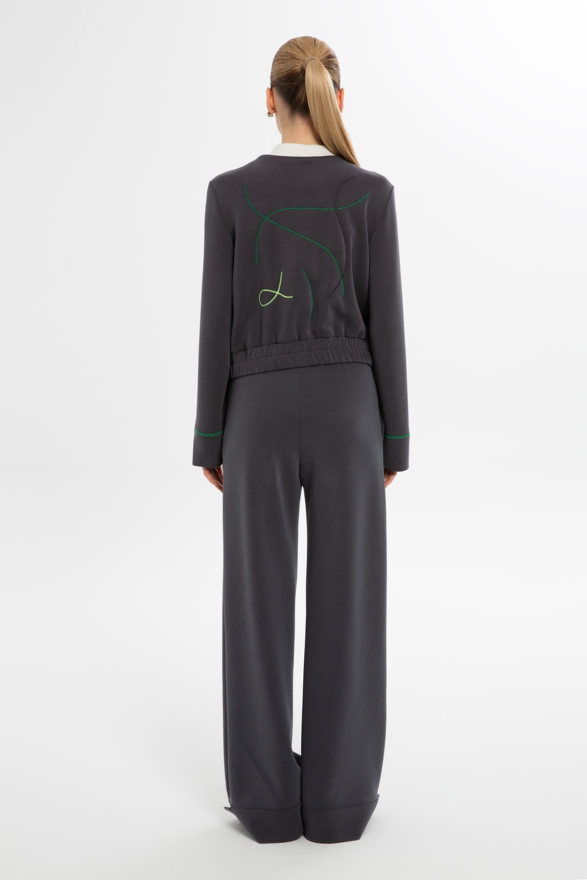 Grey Stripe Sweatshirt