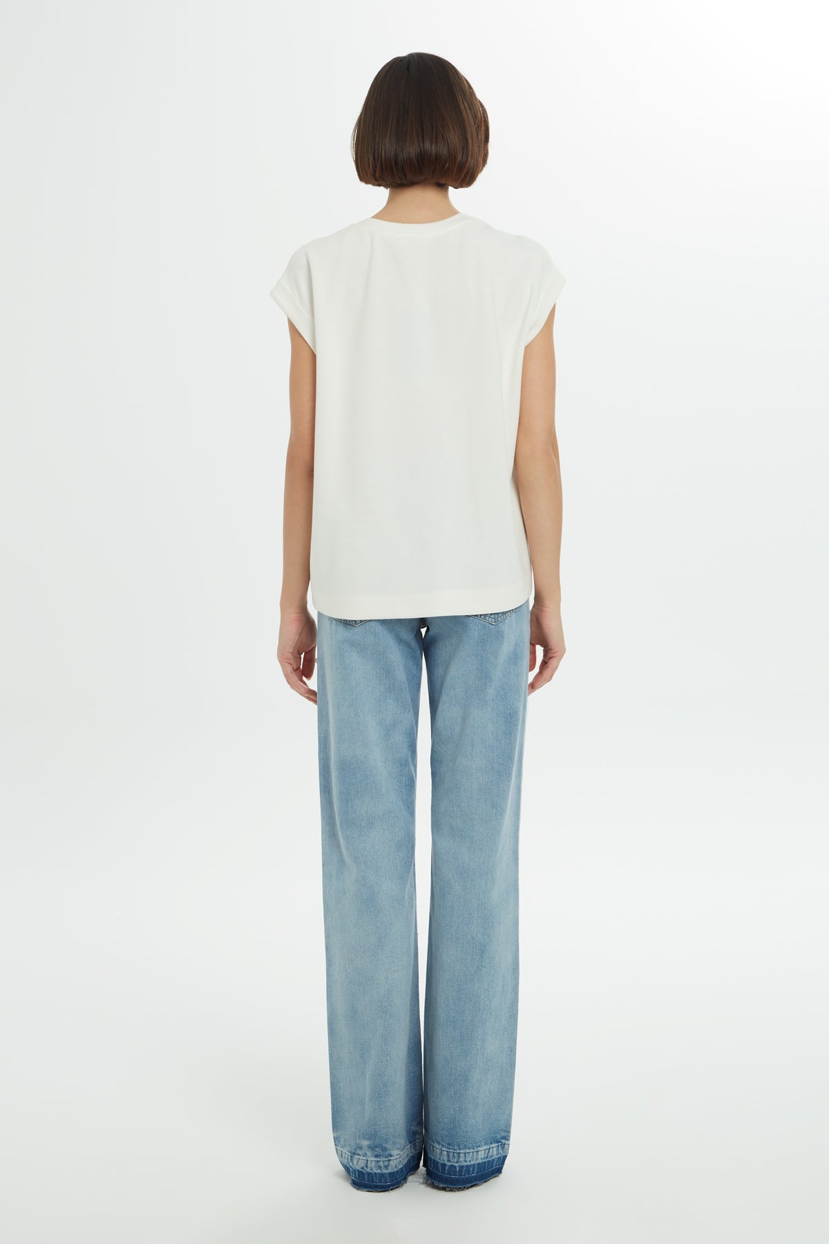 Ecru Stone-Print T-Shirt