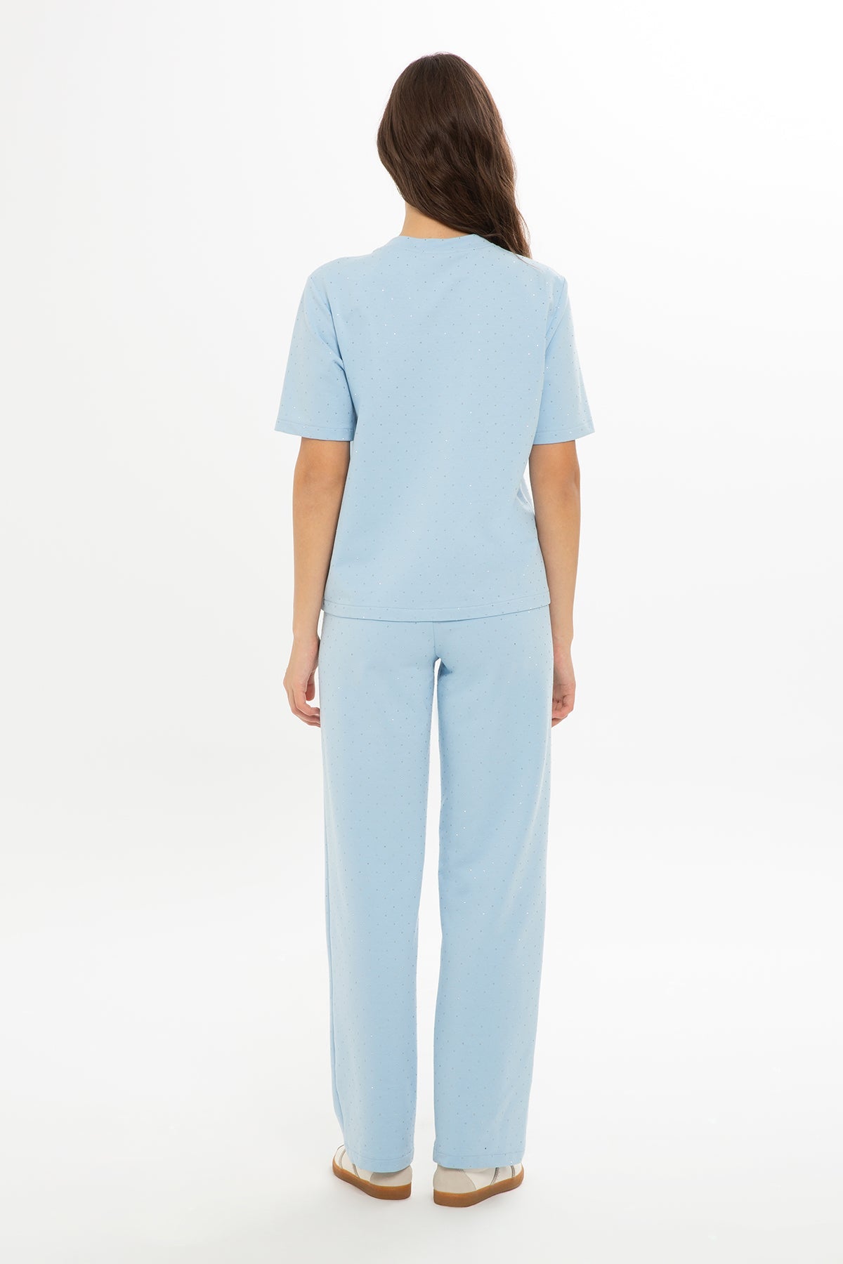 Blue Embellished Tracksuit