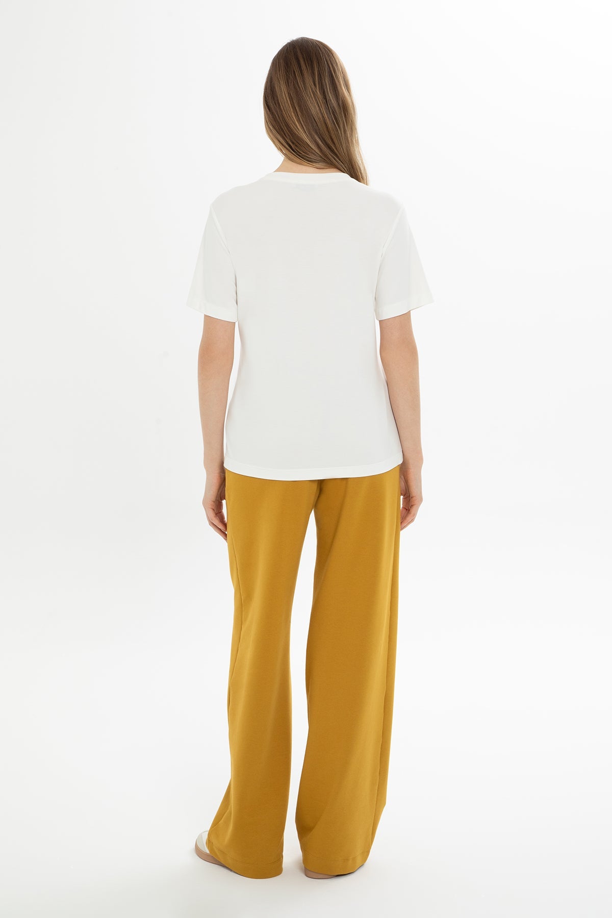 Ecru Floral-Print Blouse