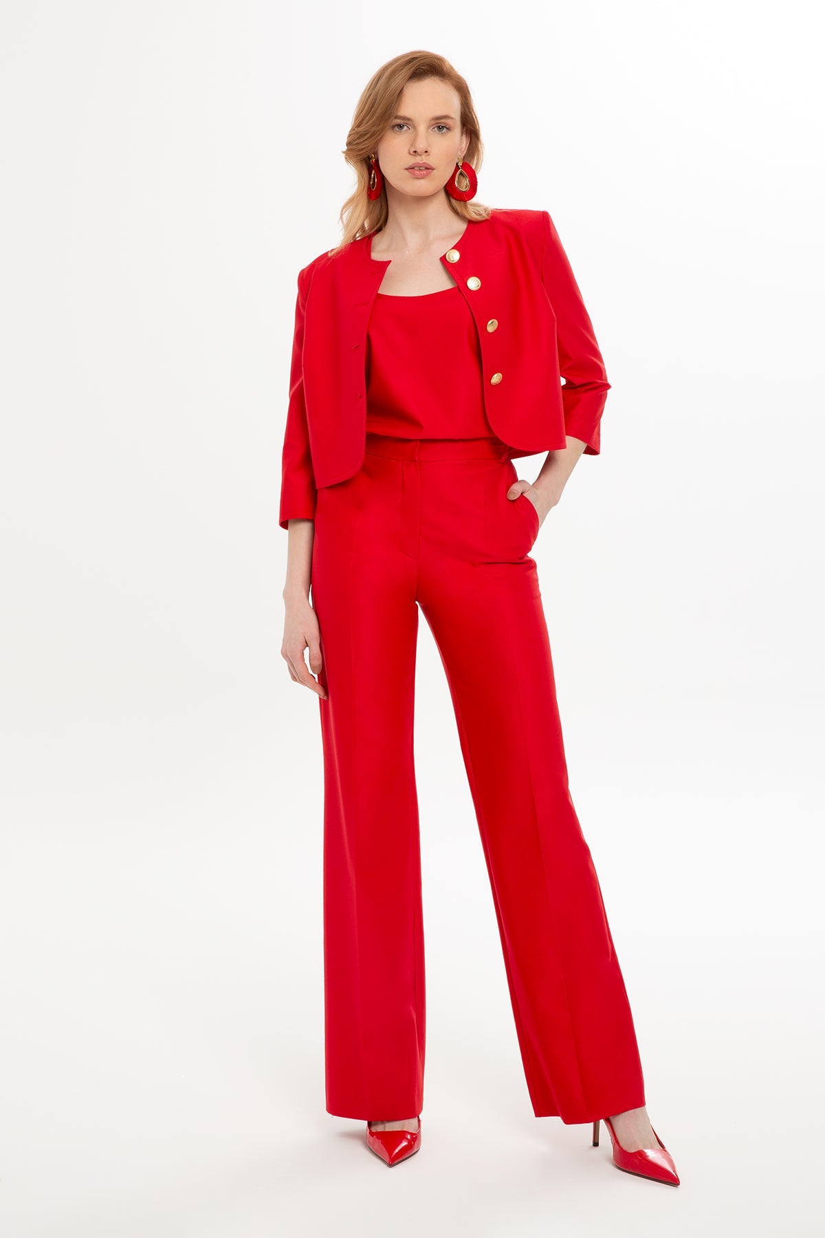 Red Three-Piece Set
