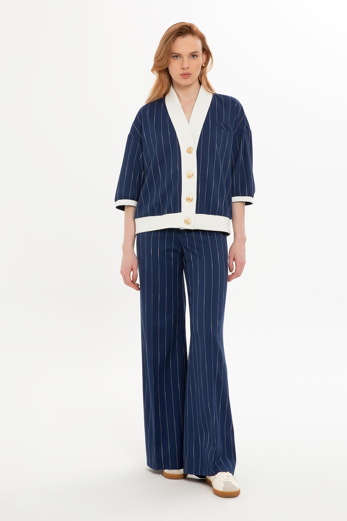 Navy Suit with Short-Sleeved Jacket