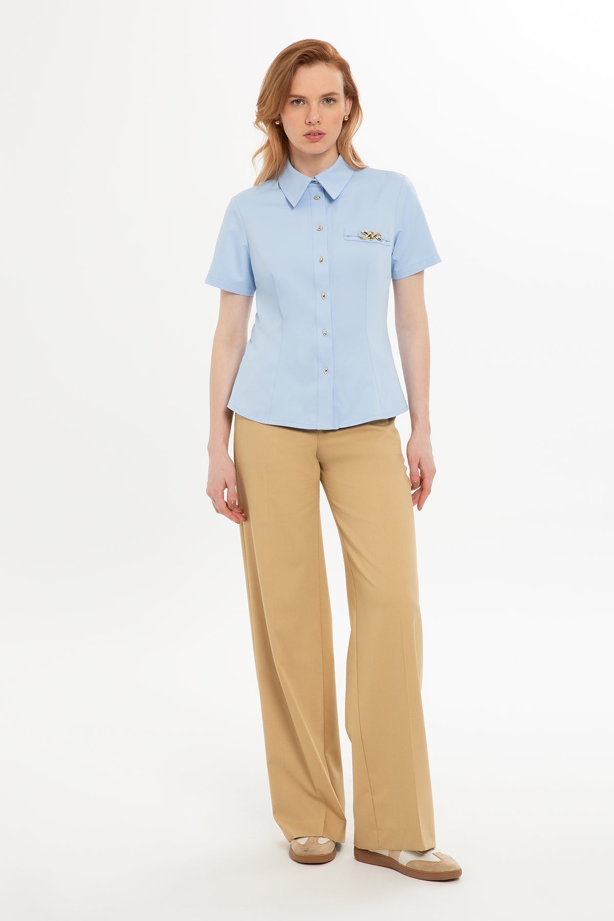 Blue Short-Sleeve Shirt