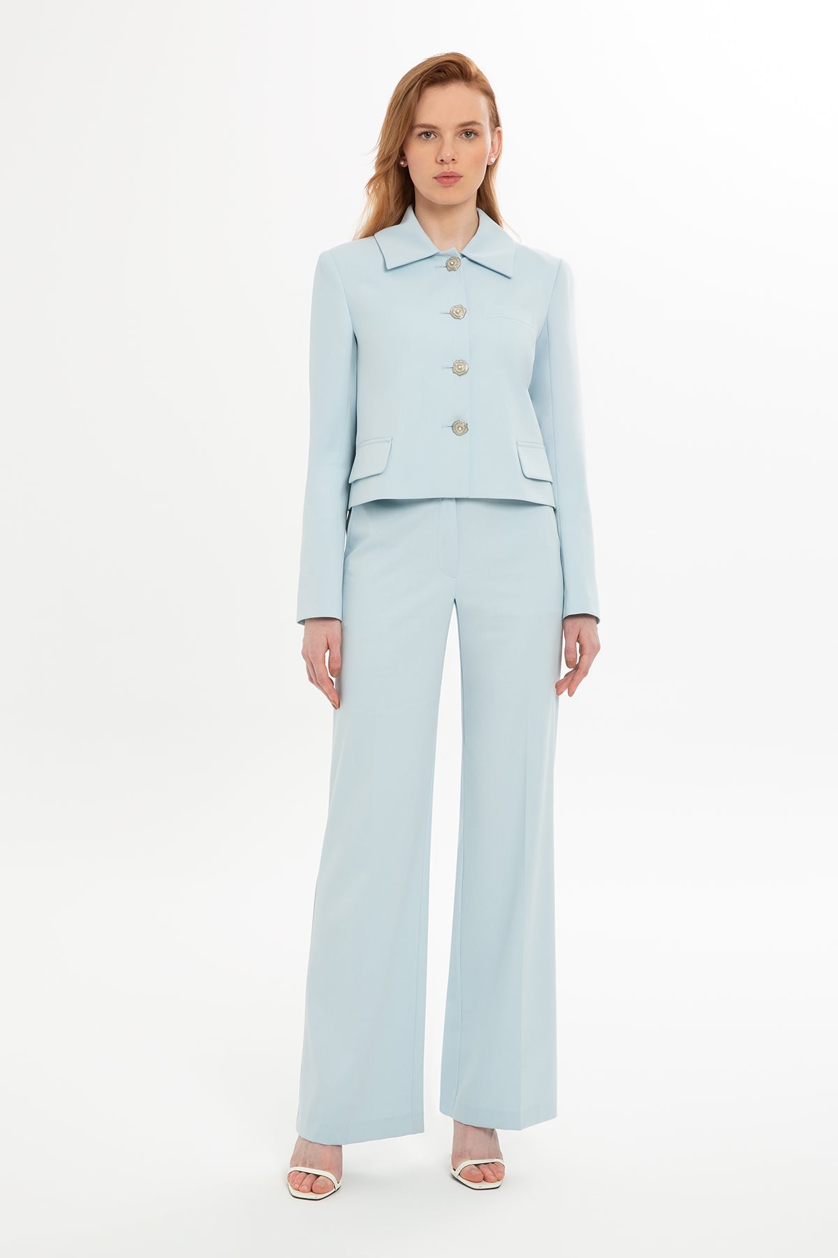 Blue Suit with Short Jacket