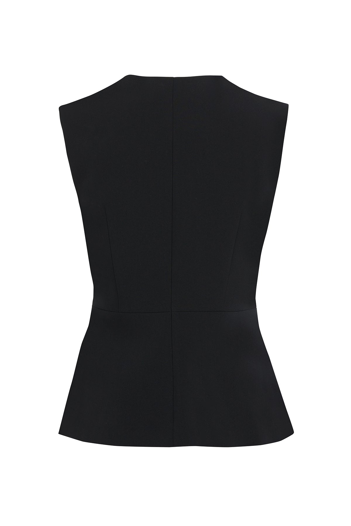 Single-Closure Lined Woven Vest