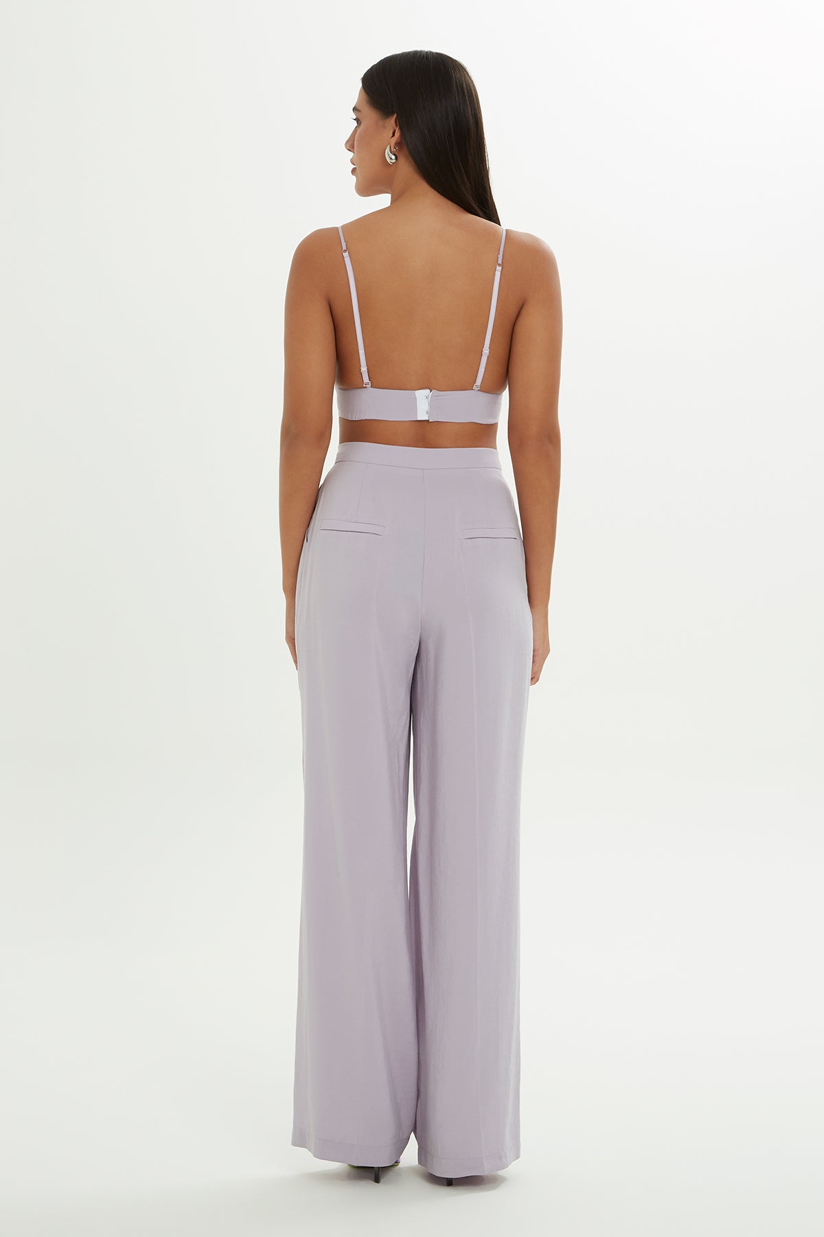 Purple Relaxed-Fit Trousers