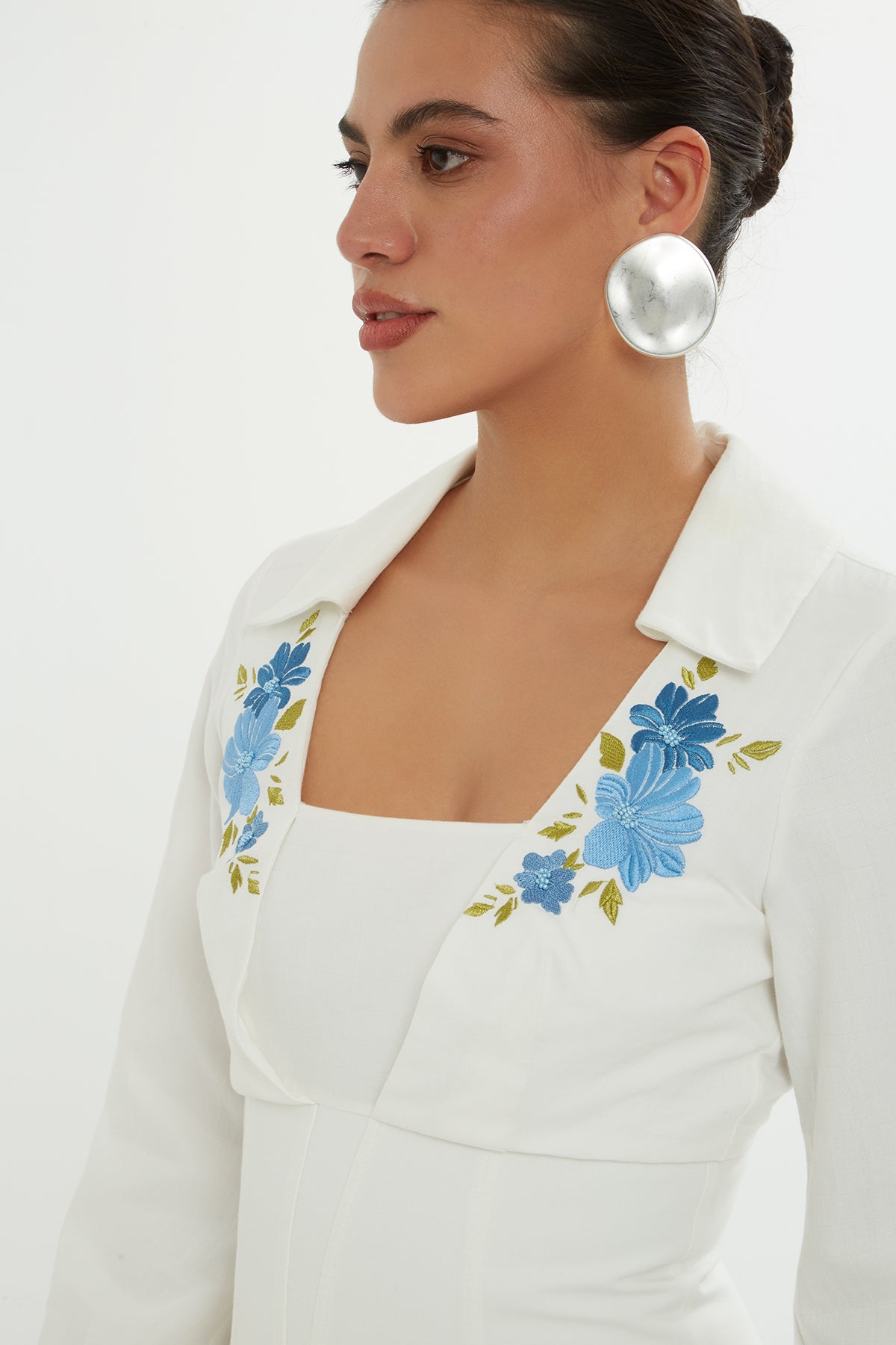 Corset-Style Embroide  Dress