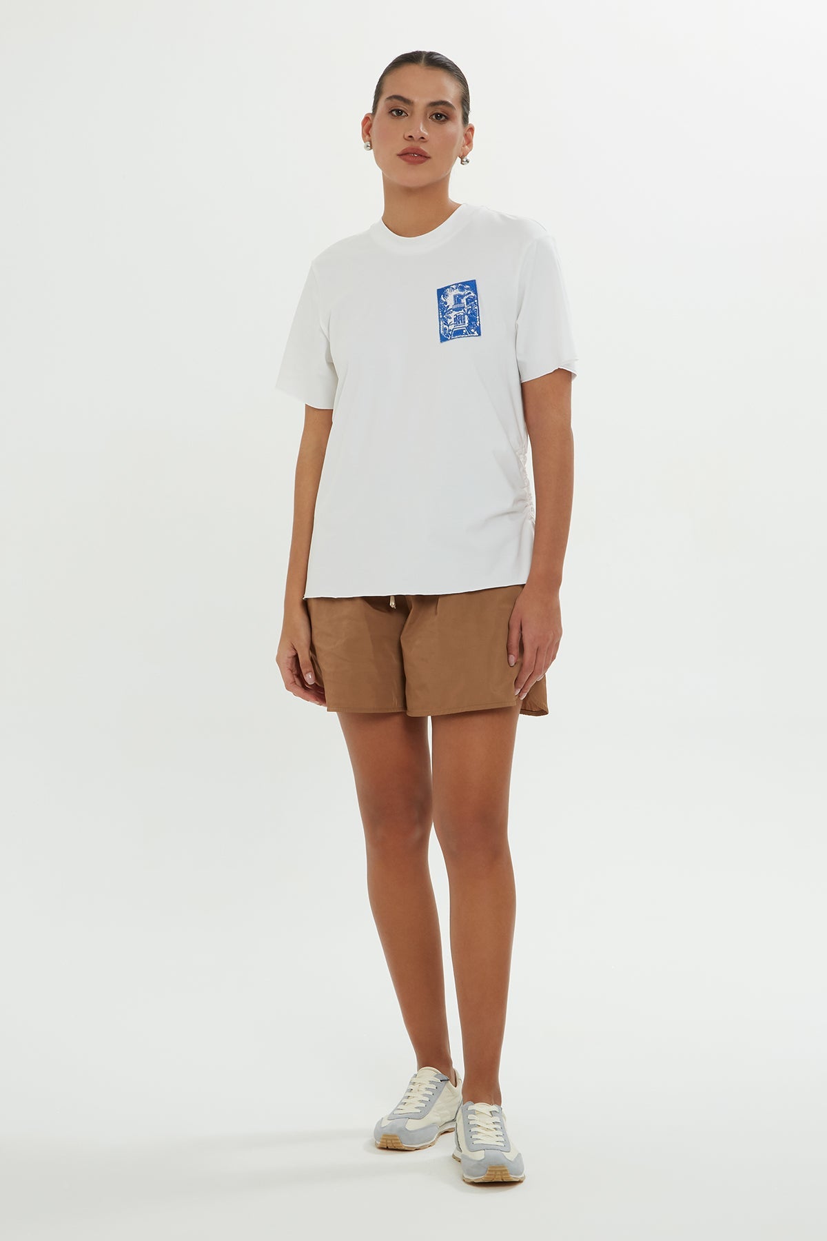 White Embroidered T-Shirt