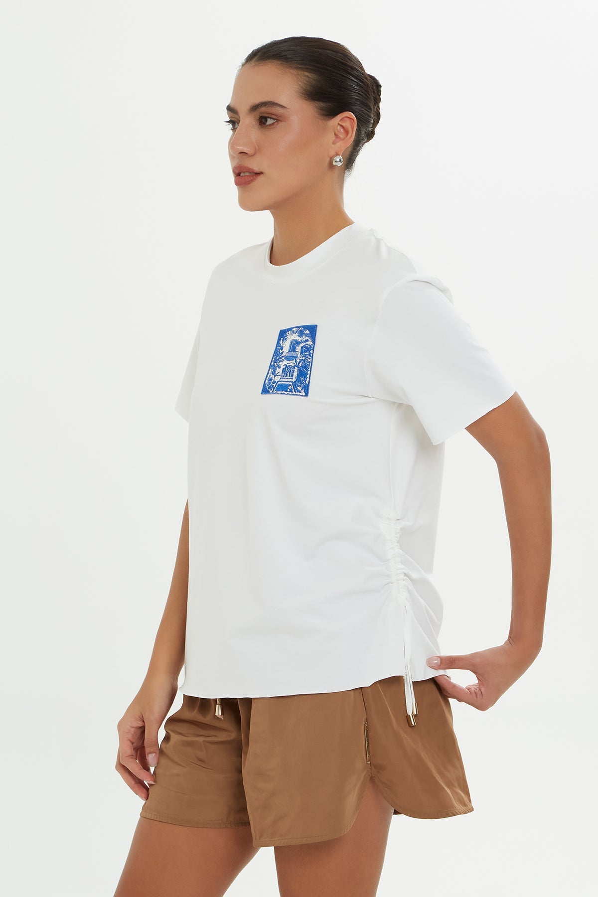 White Embroidered T-Shirt