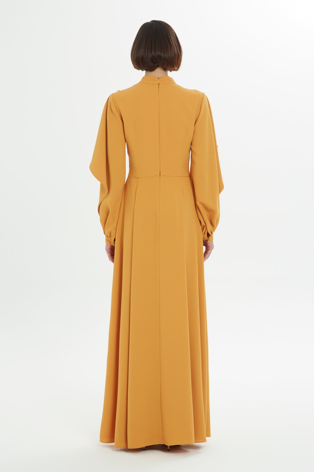 Yellow Stone Embellished long Dress