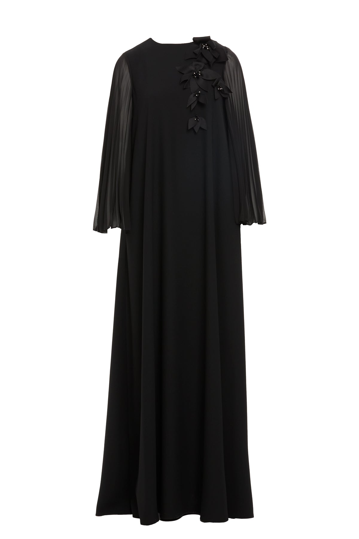 Flower Detailed  Long Dress
