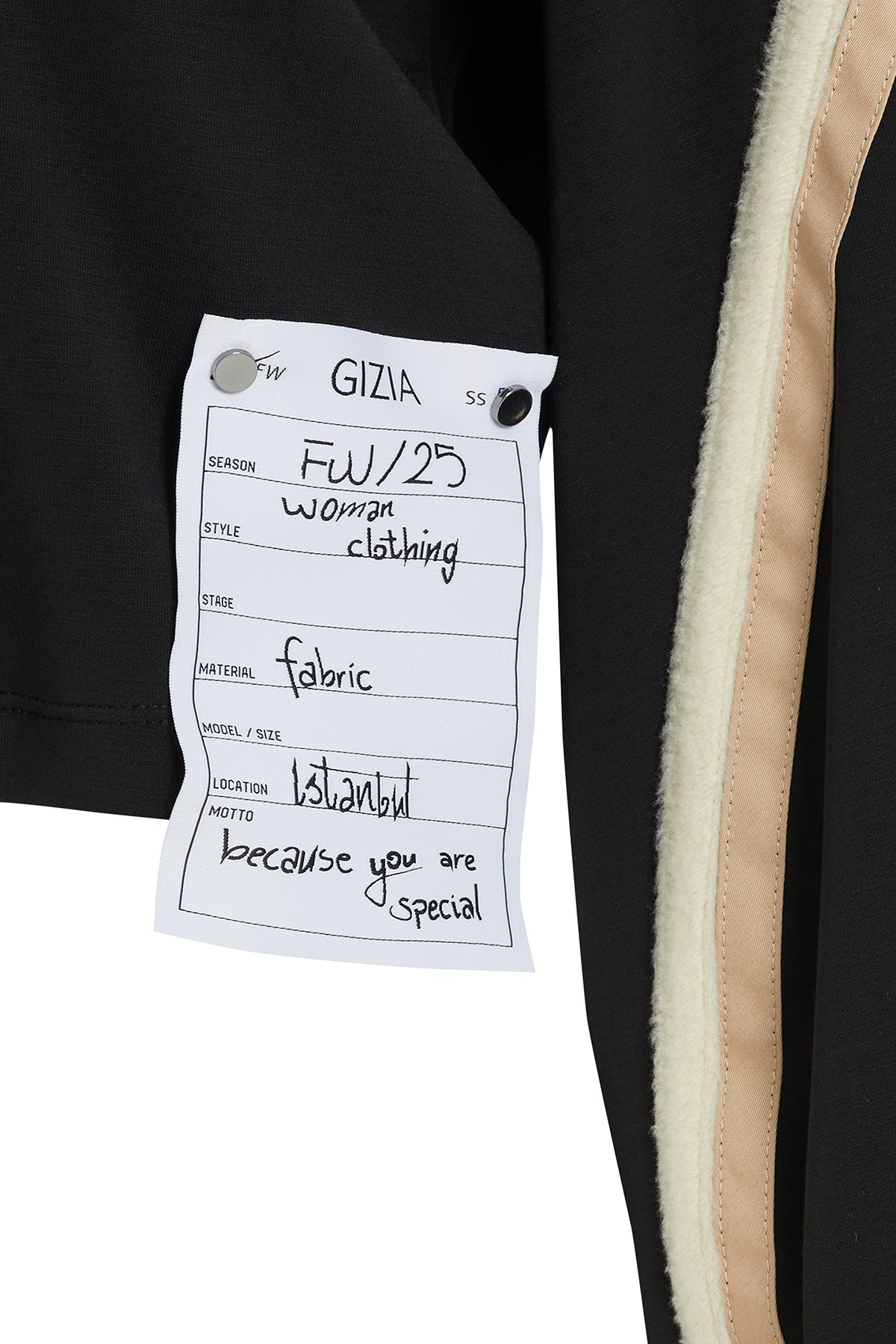 Black Stripe-Detail Sleeve Sweatshirt