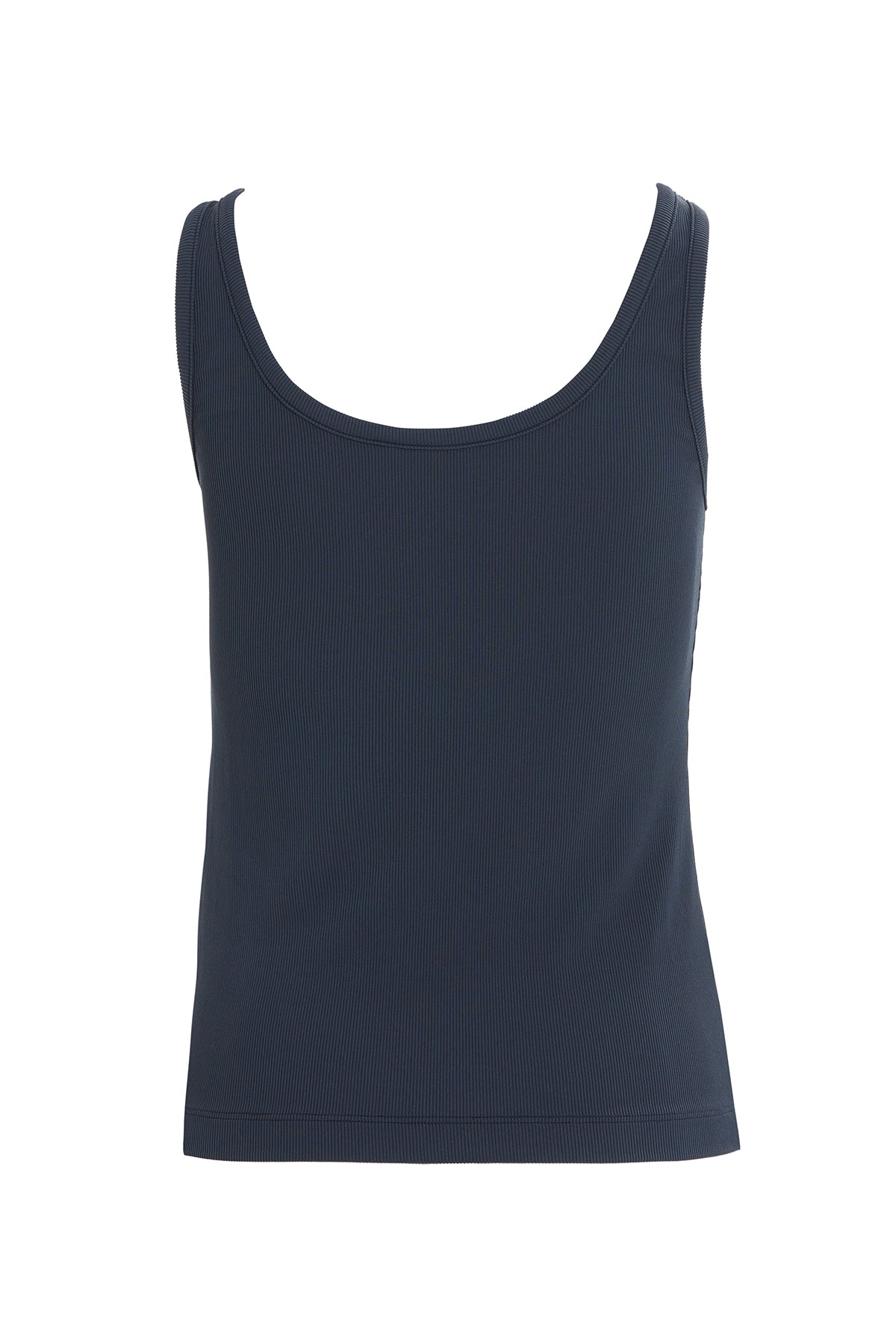 Navy Button-Detail Strappy Blouse