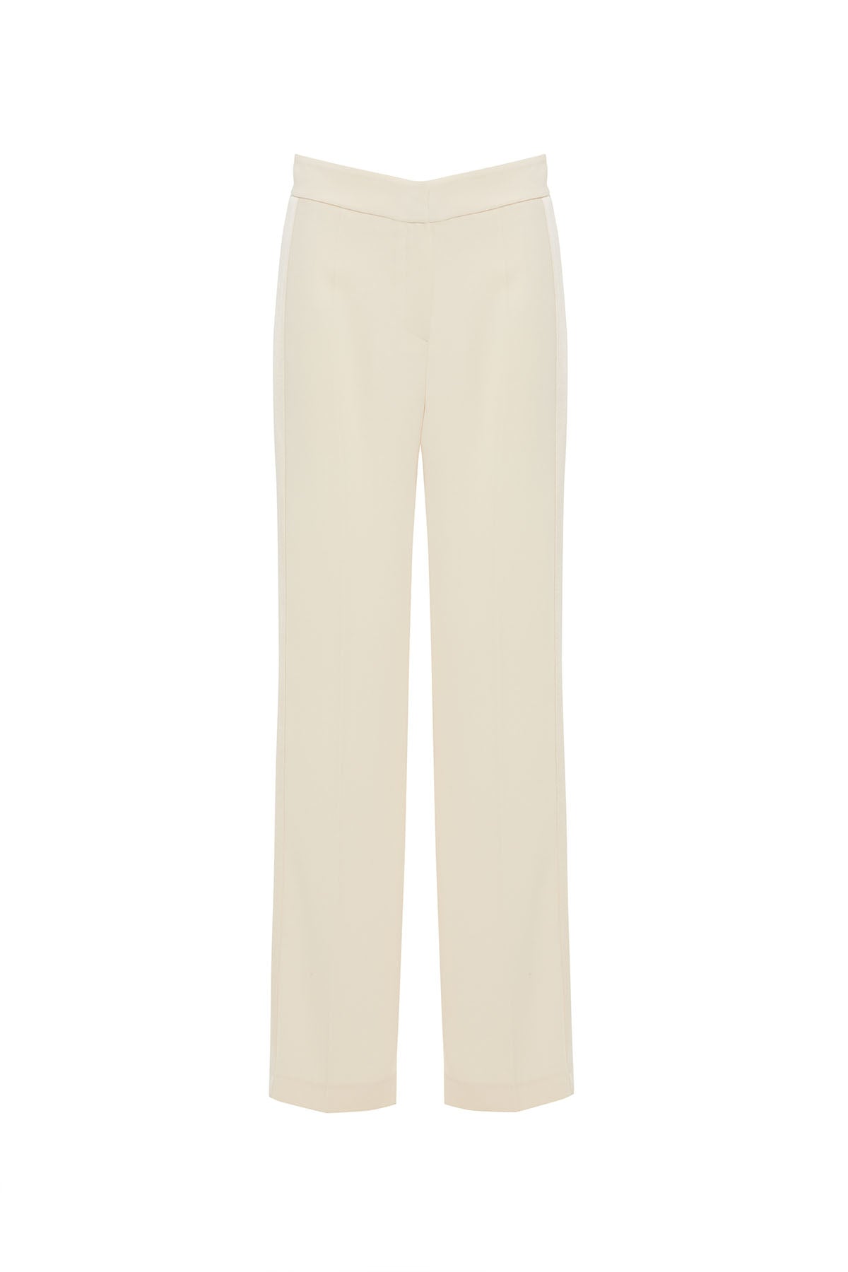 Beige Trousers with Bright Detail
