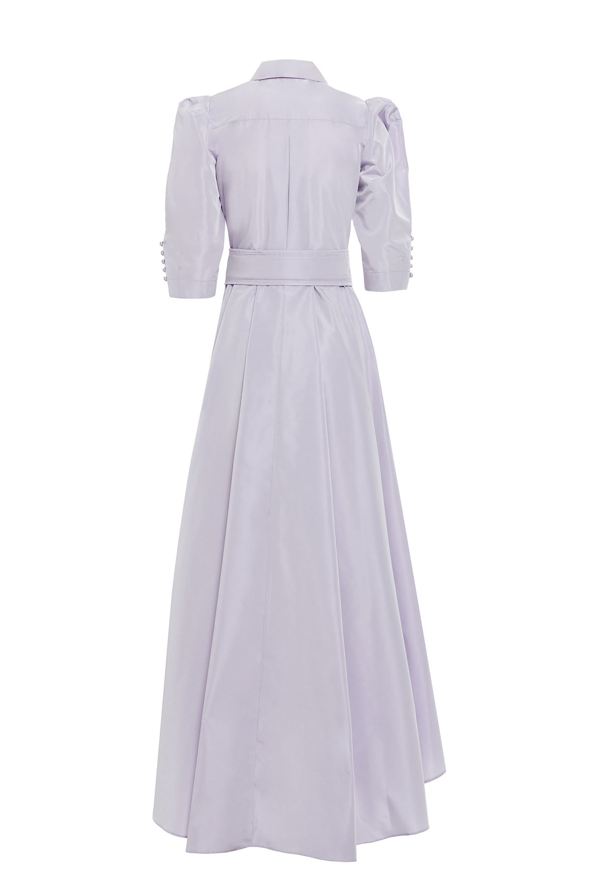 Purple Belted Gathered Maxi Dress
