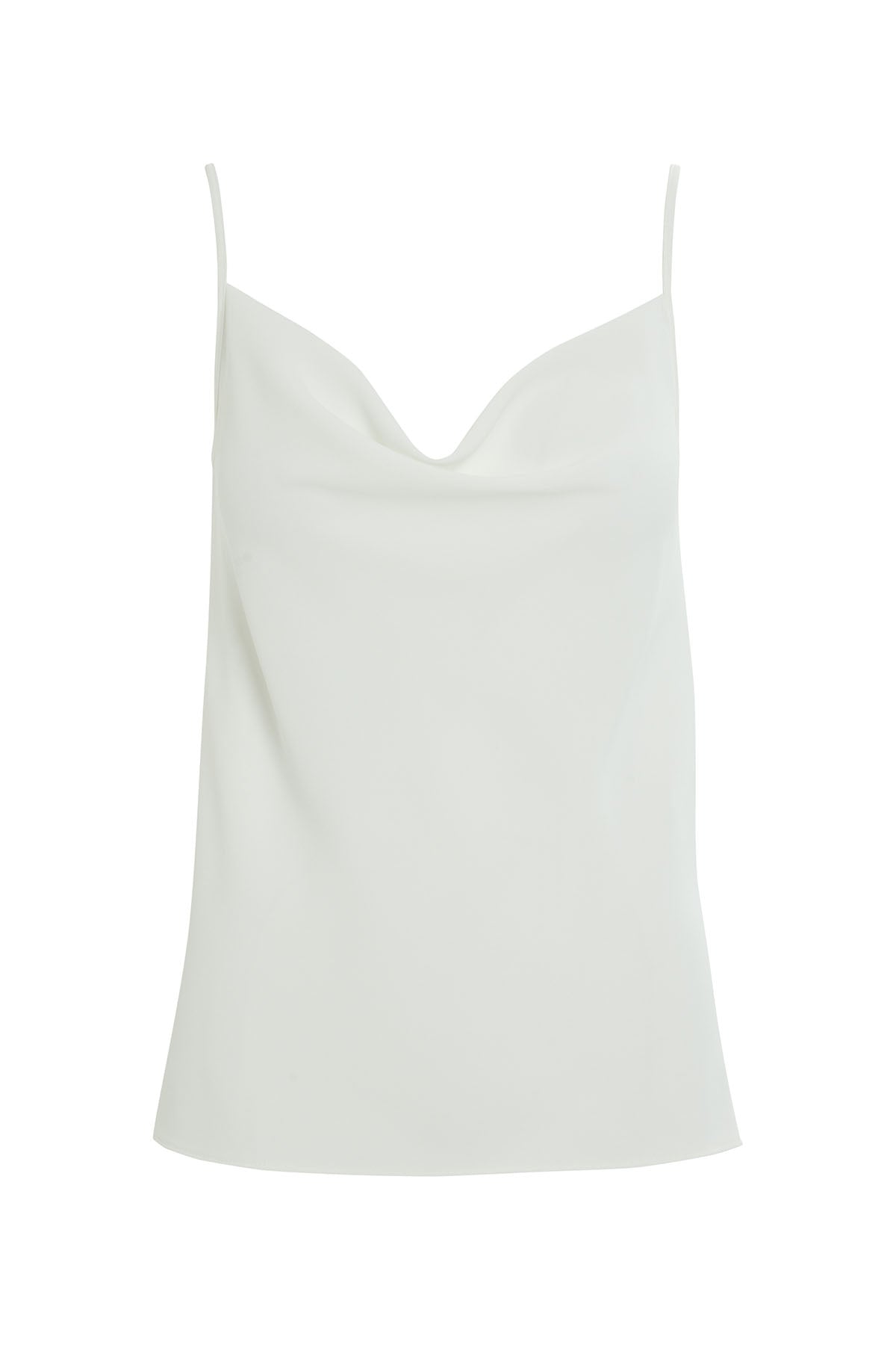 Sleeveless Drape Neck  Blouse