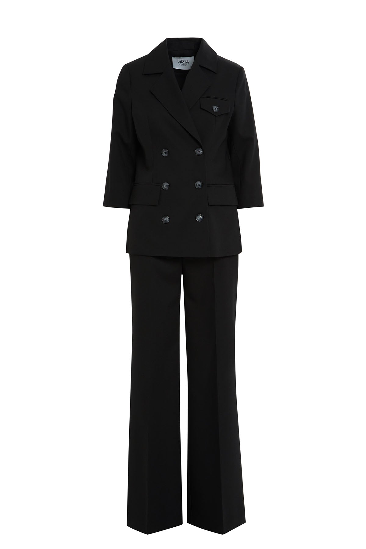 Black Suit with Short-Sleeve Jacket