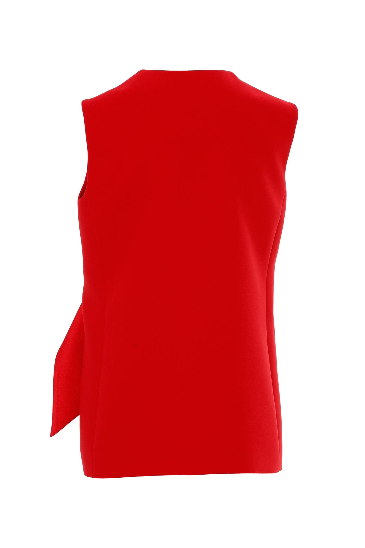 Red V-Neck Lined Vest