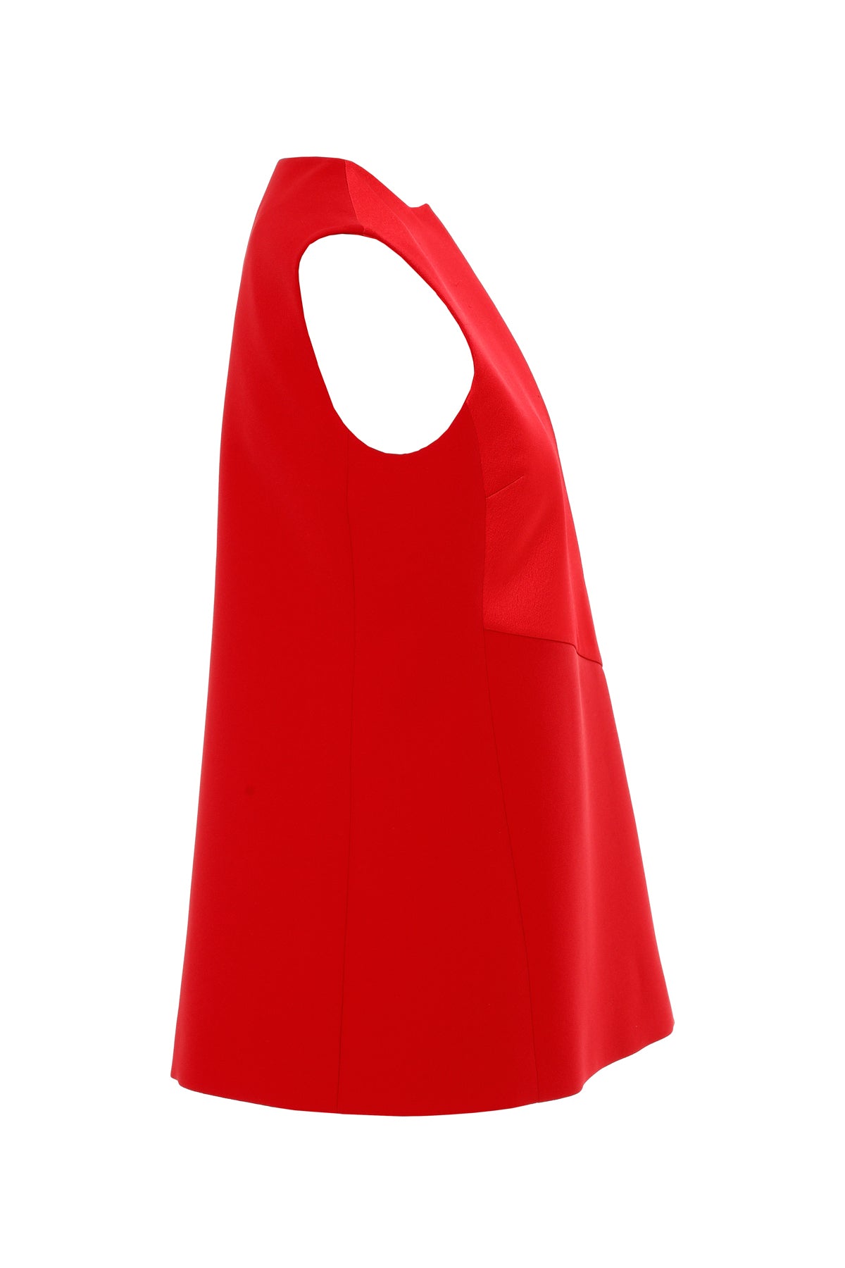 Red V-Neck Lined Vest