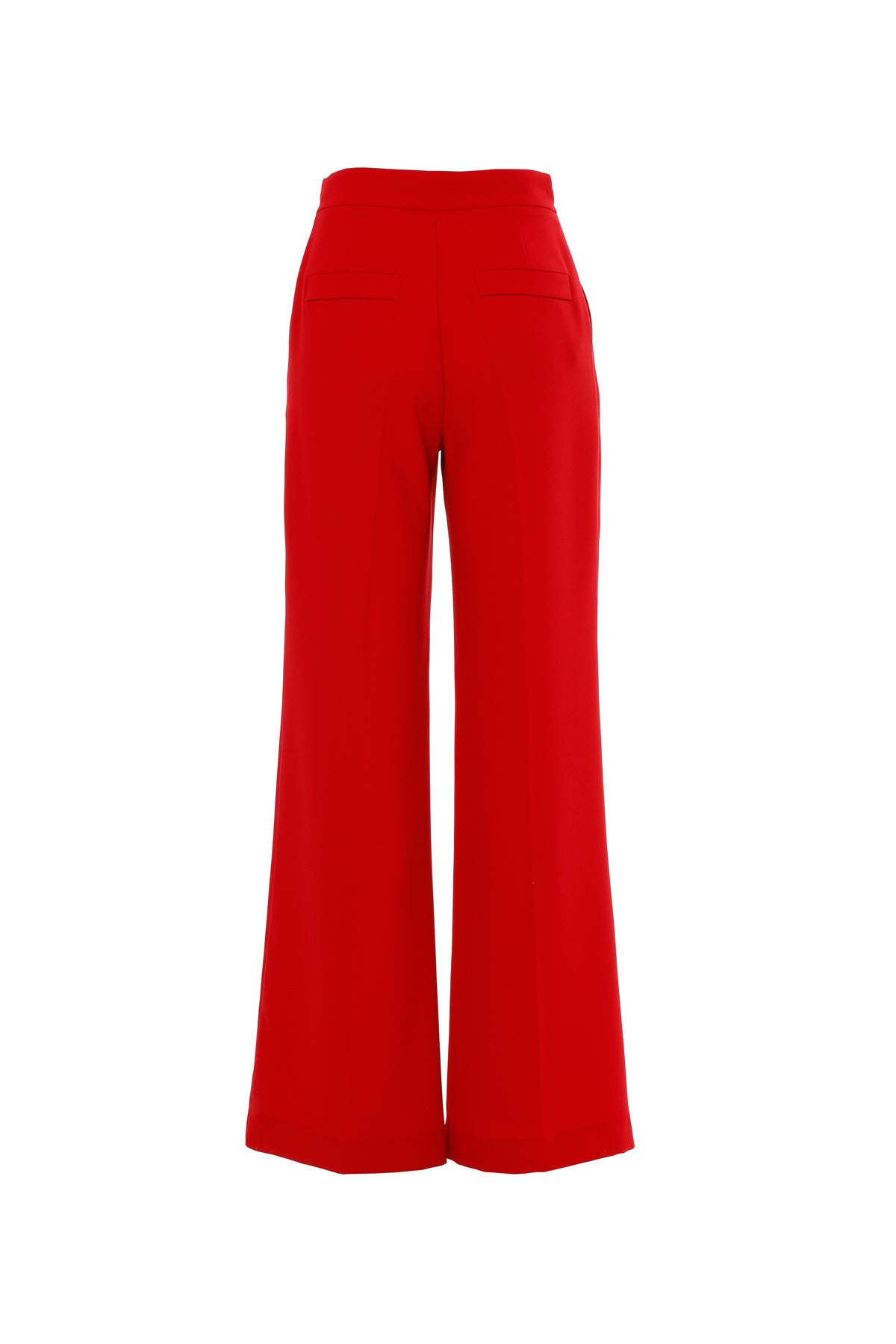 Red Wide-Leg Pants