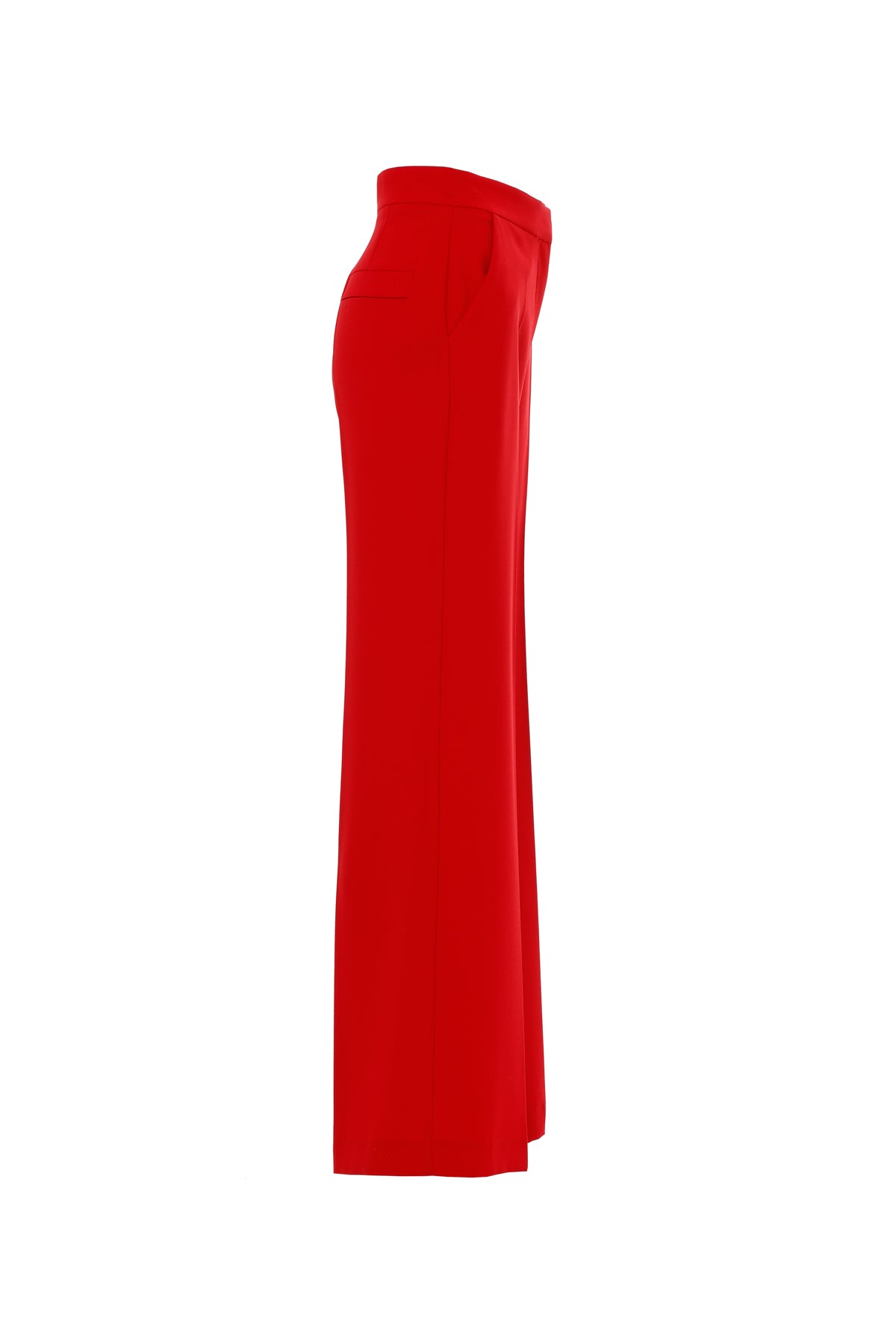 Red Wide-Leg Pants