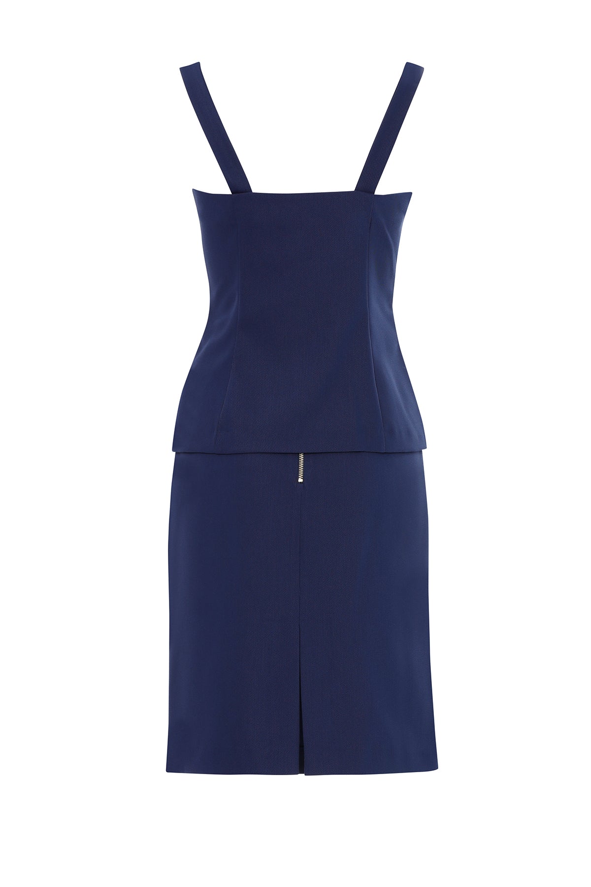 Navy Set with Double-Breasted Vest