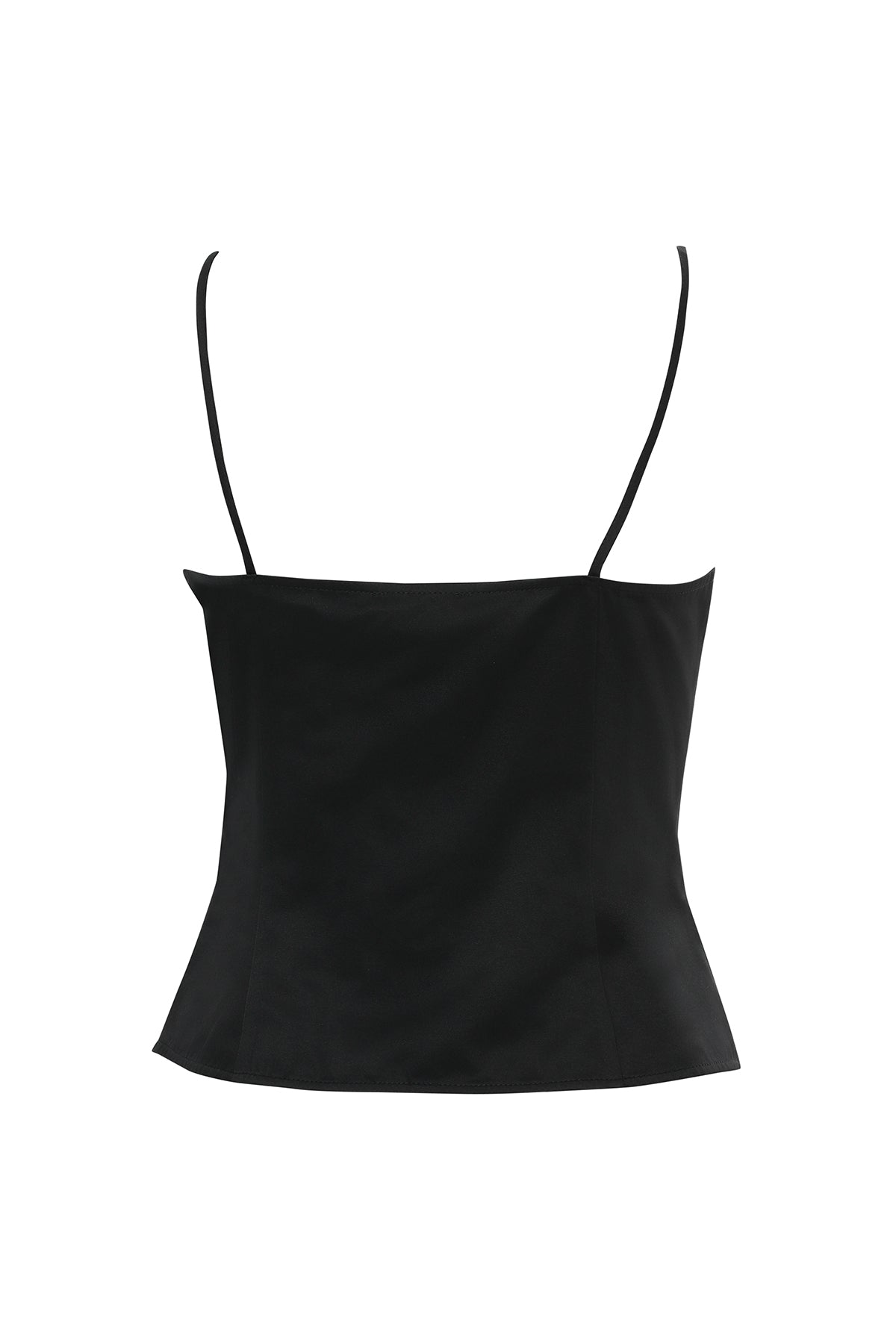 Black Button-Front Blouse