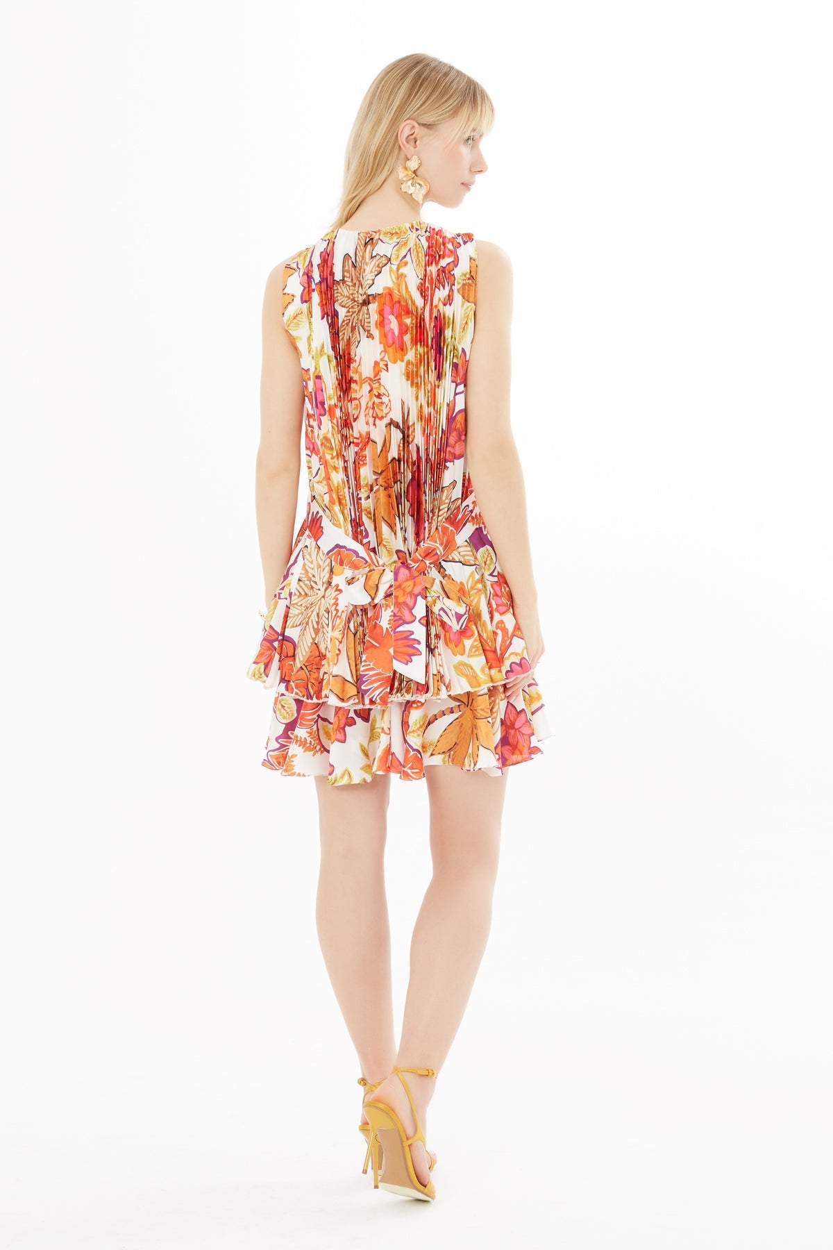 Printed Layered Mini Dress