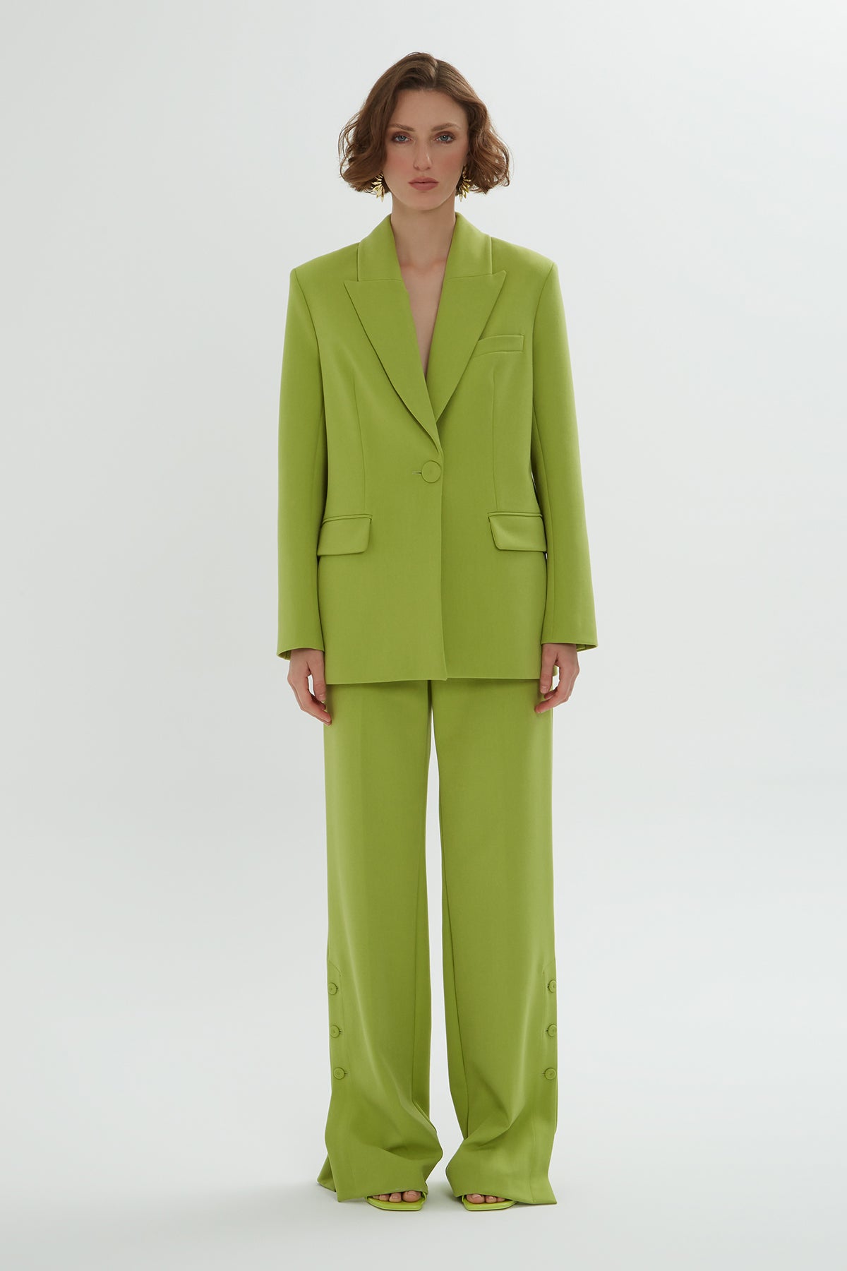 Green Set with Button Details N