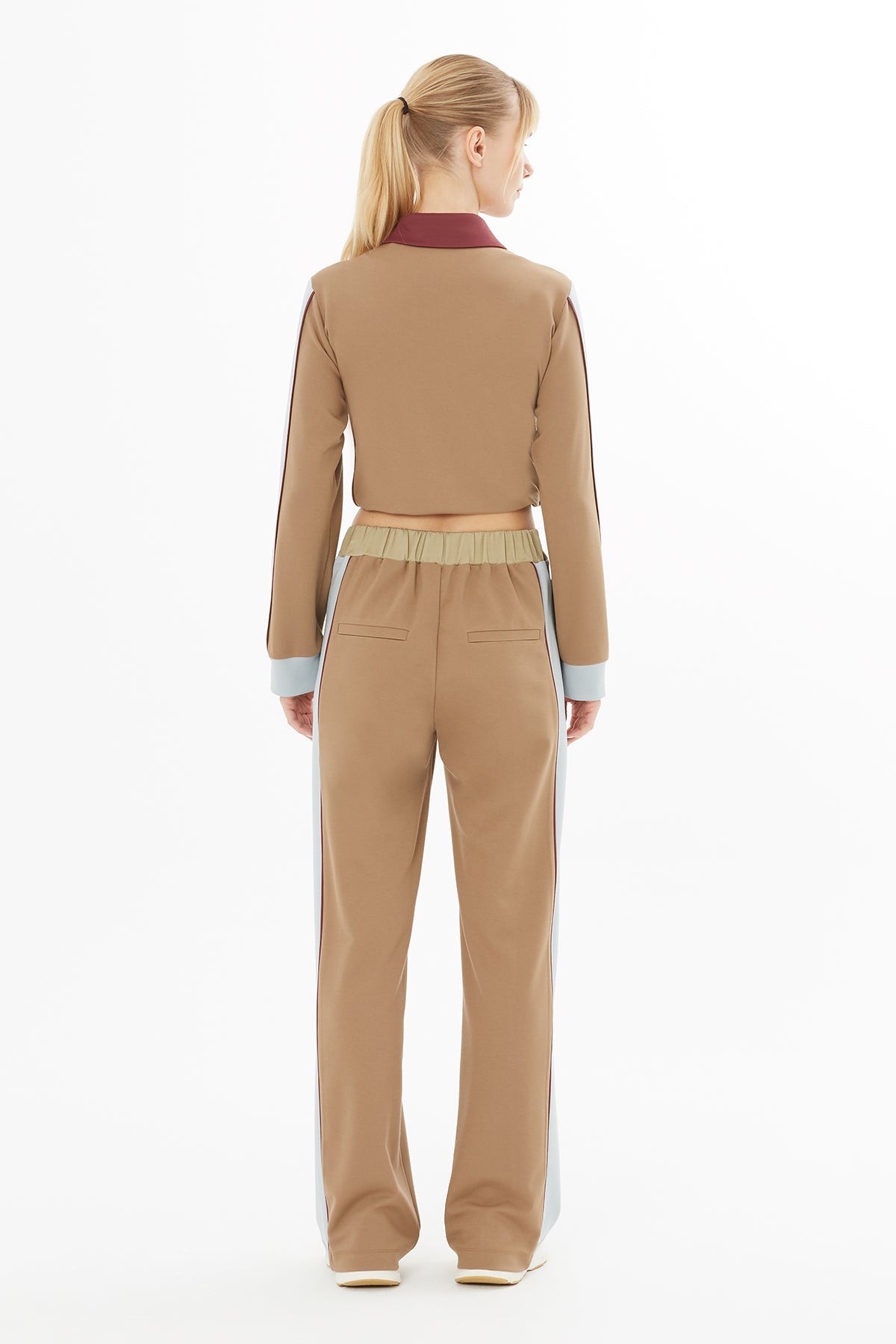 Brown Wide-Leg Sweatpants