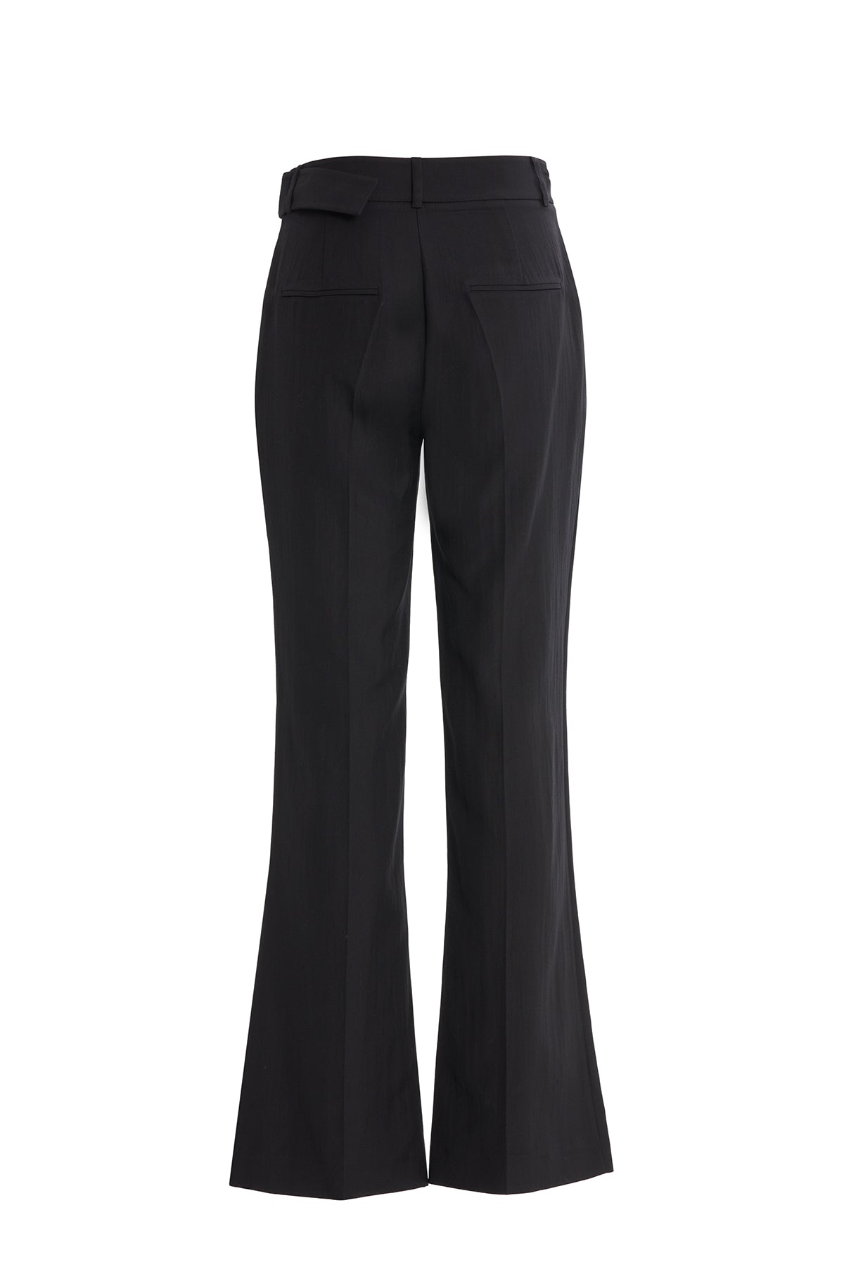 Black Trousers with Beaded Belt Detail