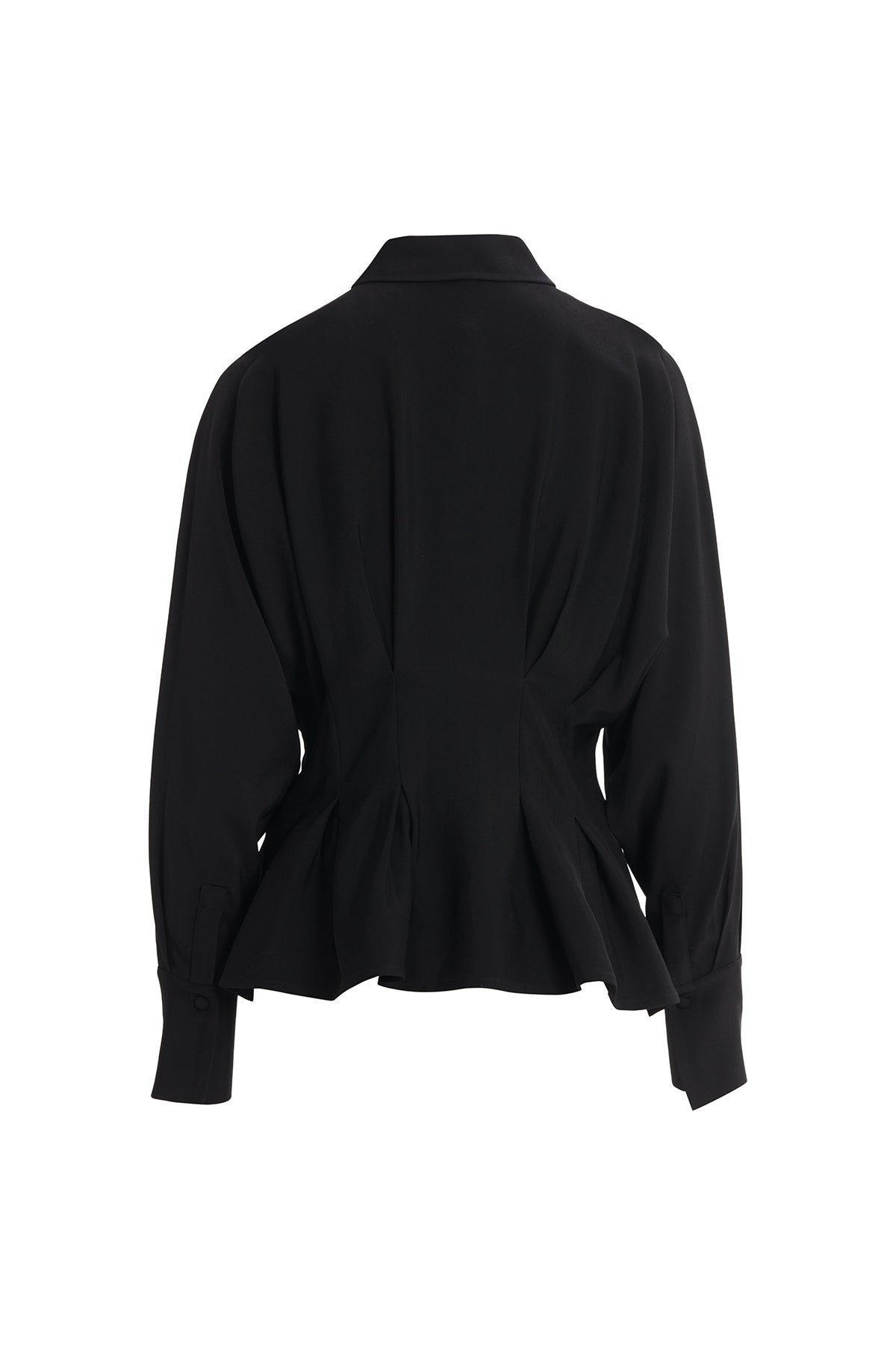 Black Pleated Shirt