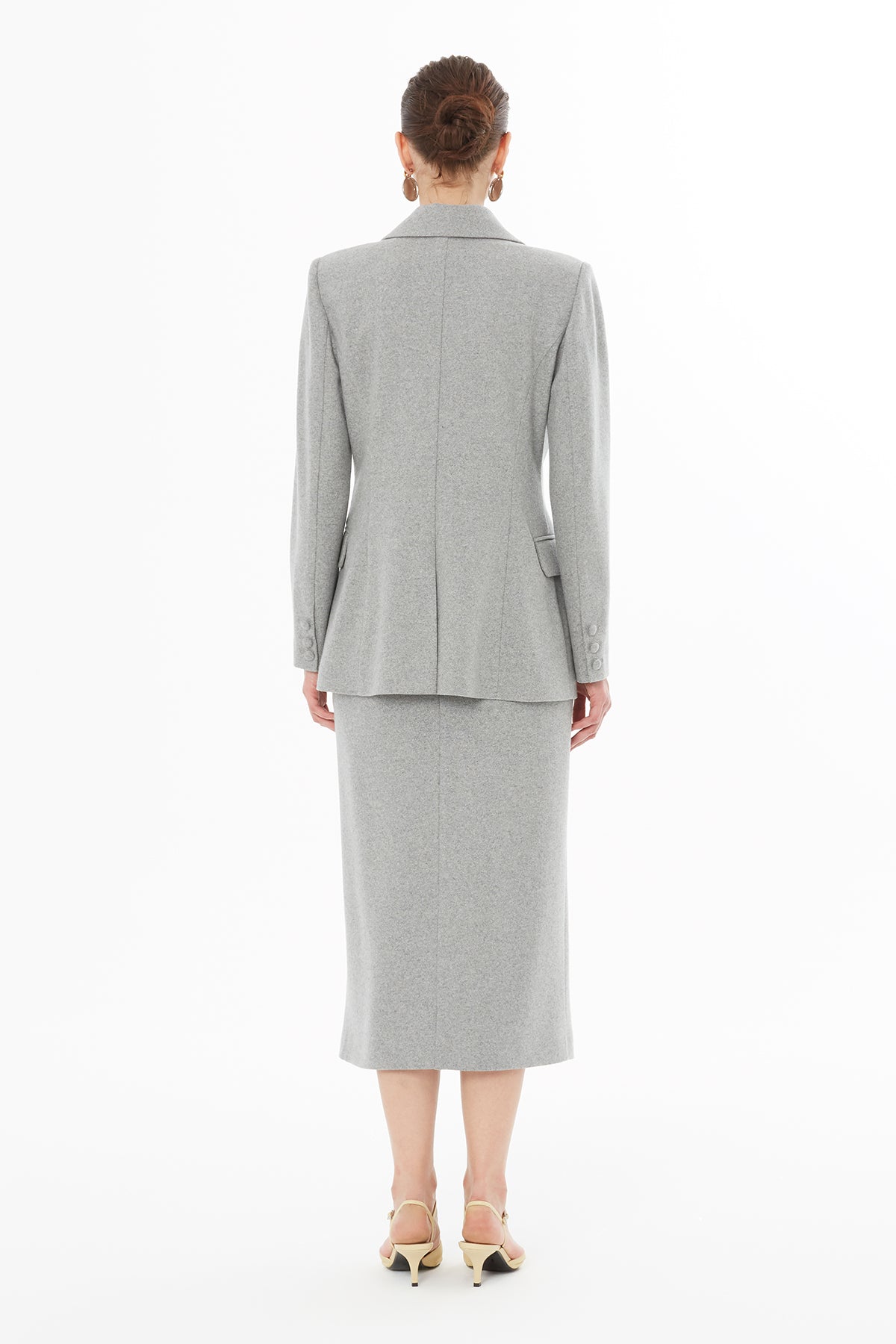 Double-Breasted Notch Lapel Jacket N