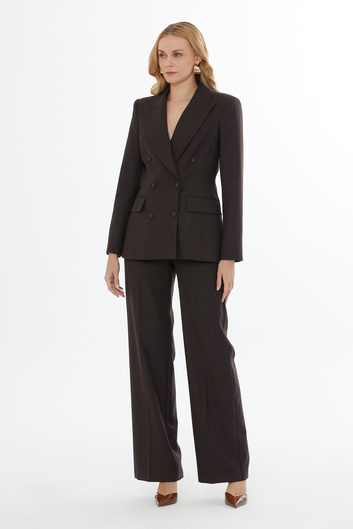 Black Front-Buttoned Pocket Jacket