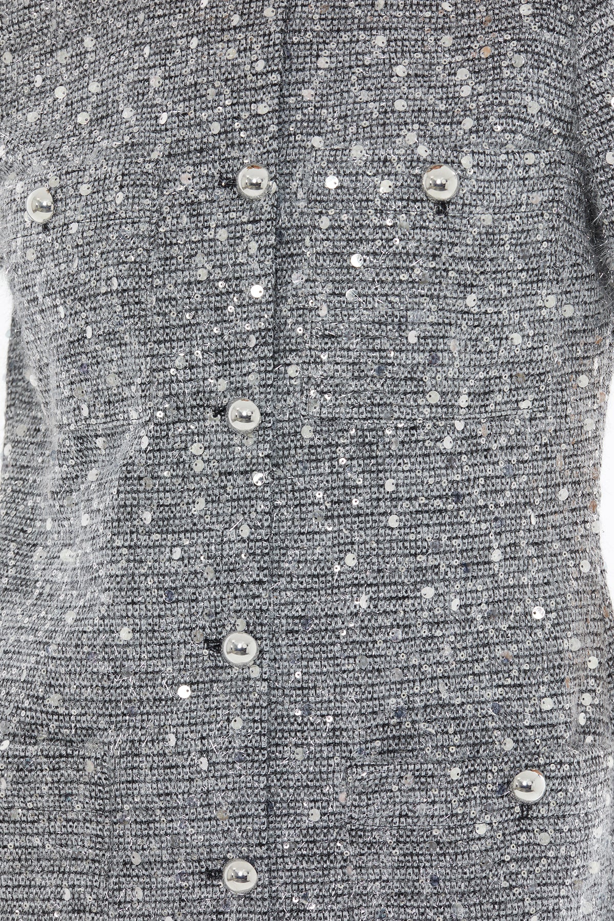 Button Closure Short Sleeve Crew Neck Dress N