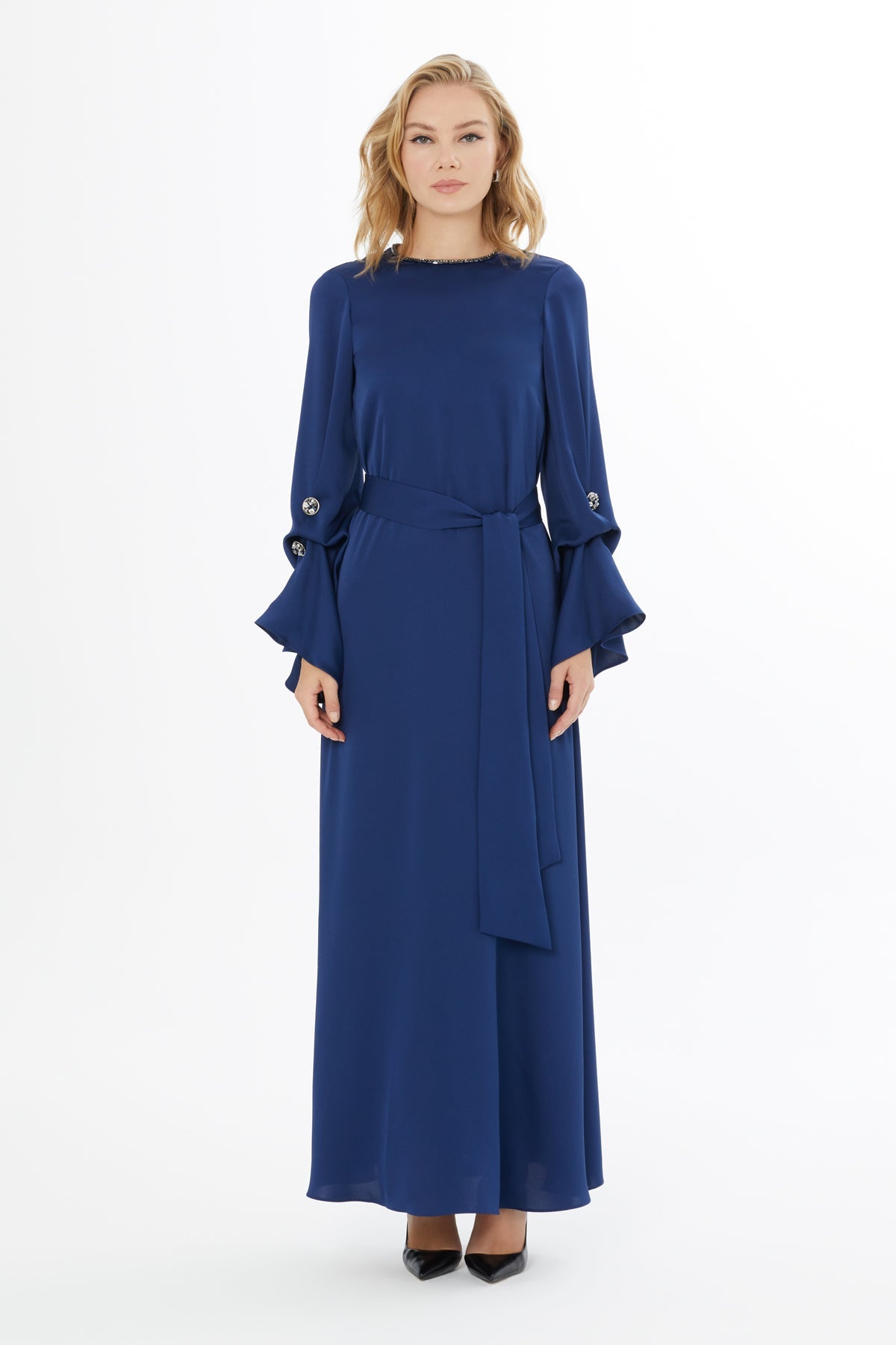 Dress with Detachable Belt