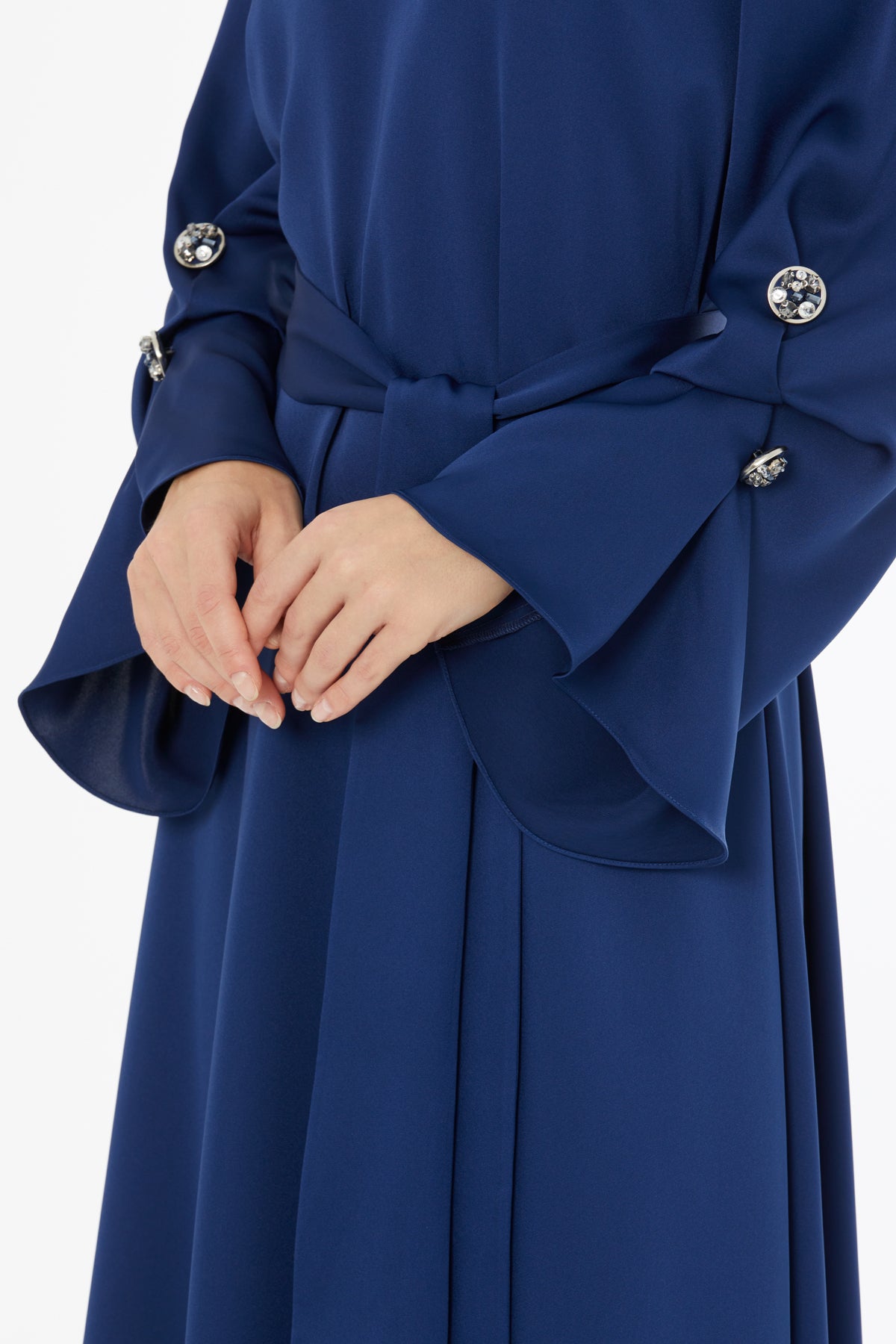 Dark Navy Dress with Detachable Belt