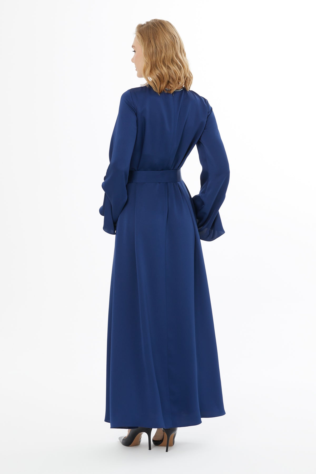 Dark Navy Dress with Detachable Belt