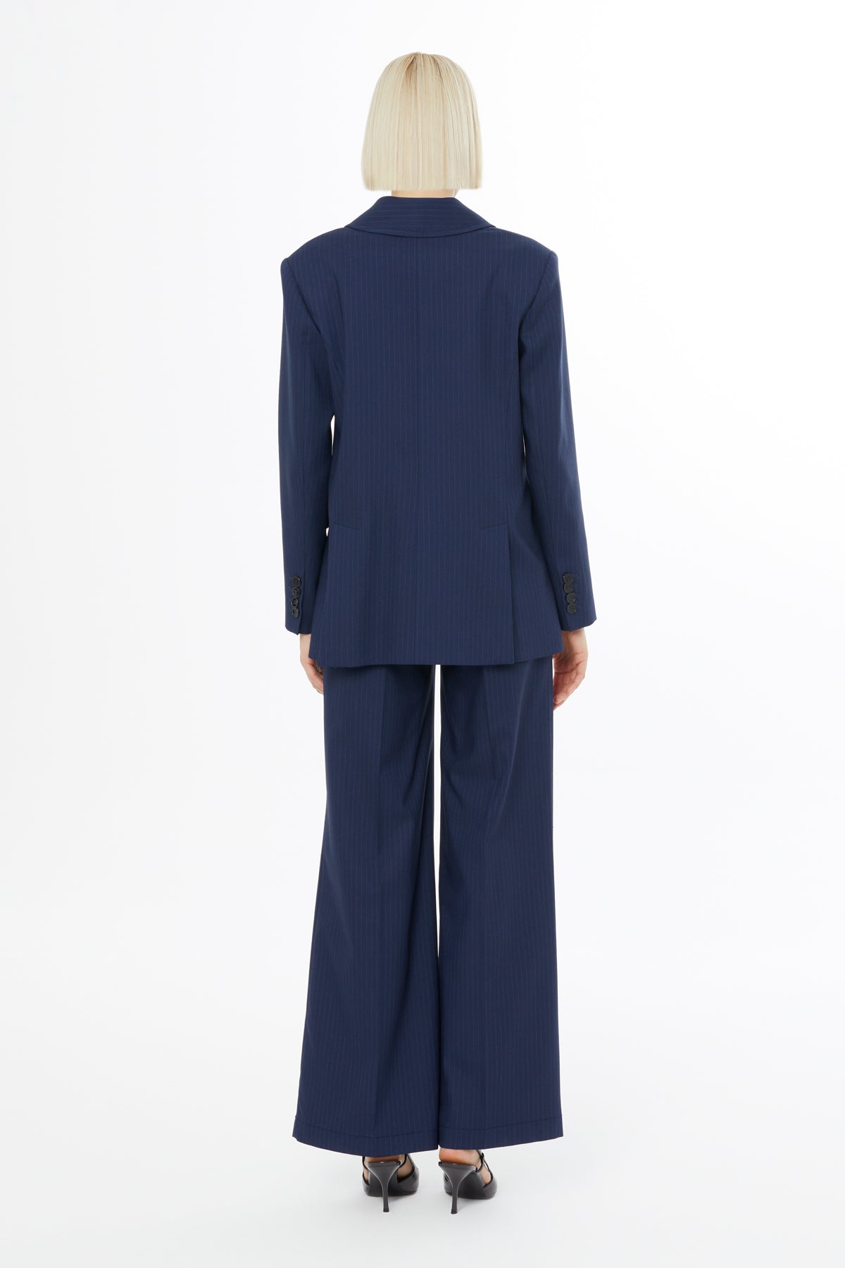 Navy Suit with Double-Breasted Jacket