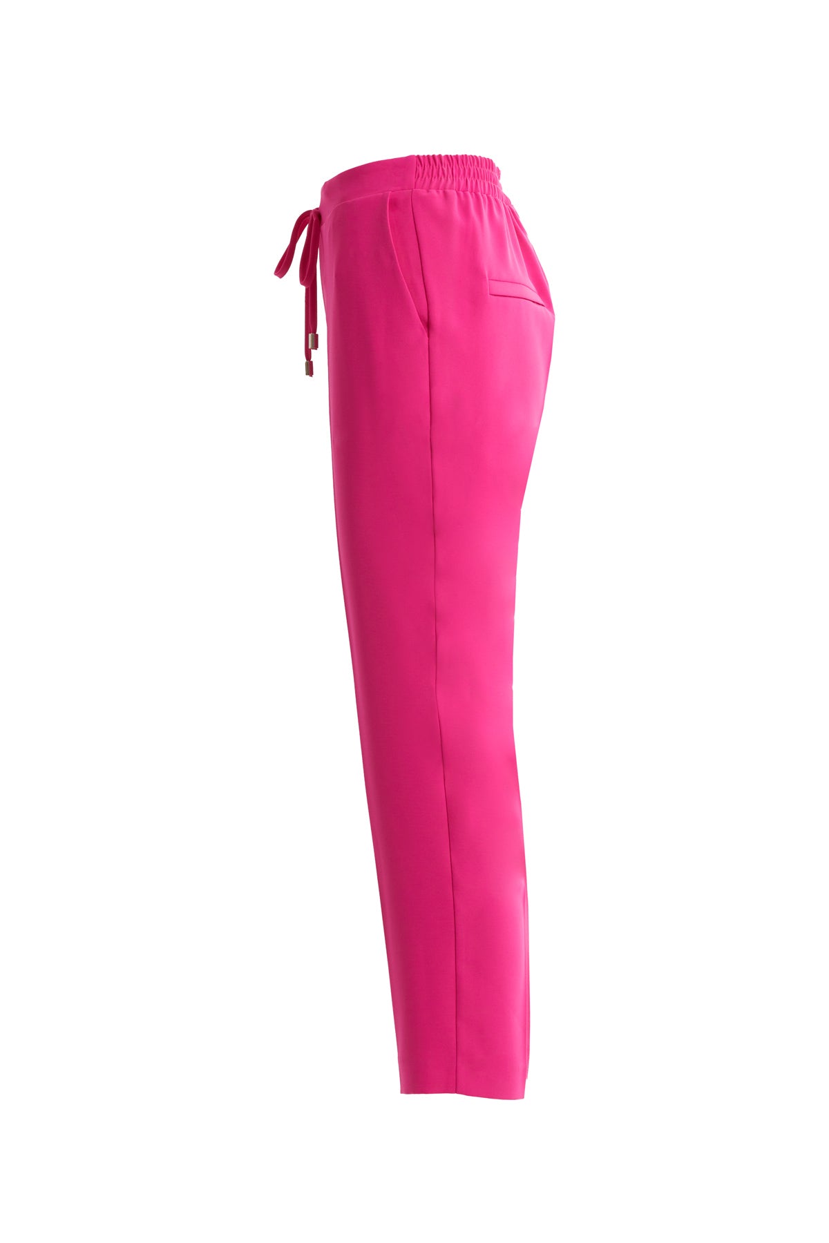 Pink Straight Leg Lace-Up Trousers