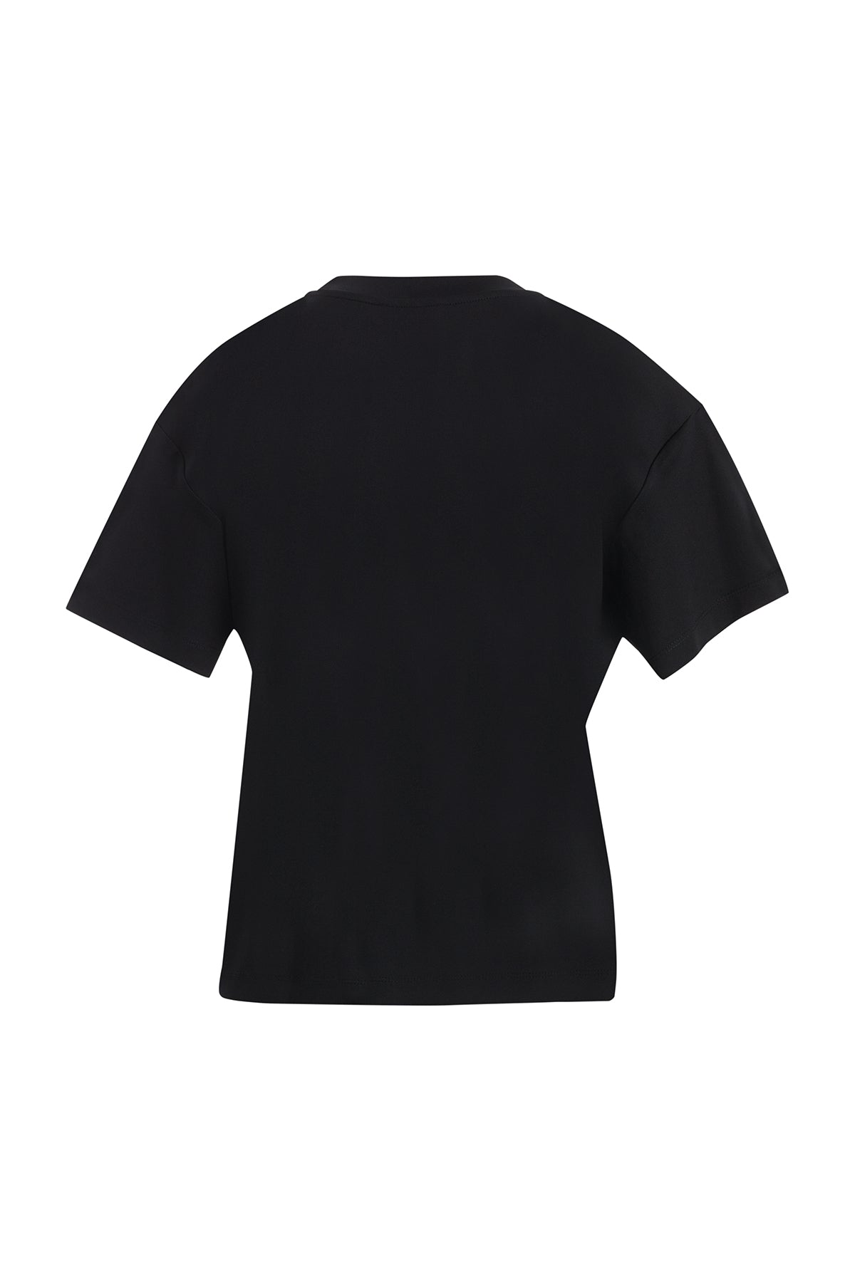 Black Raised Embroidery T-Shirt