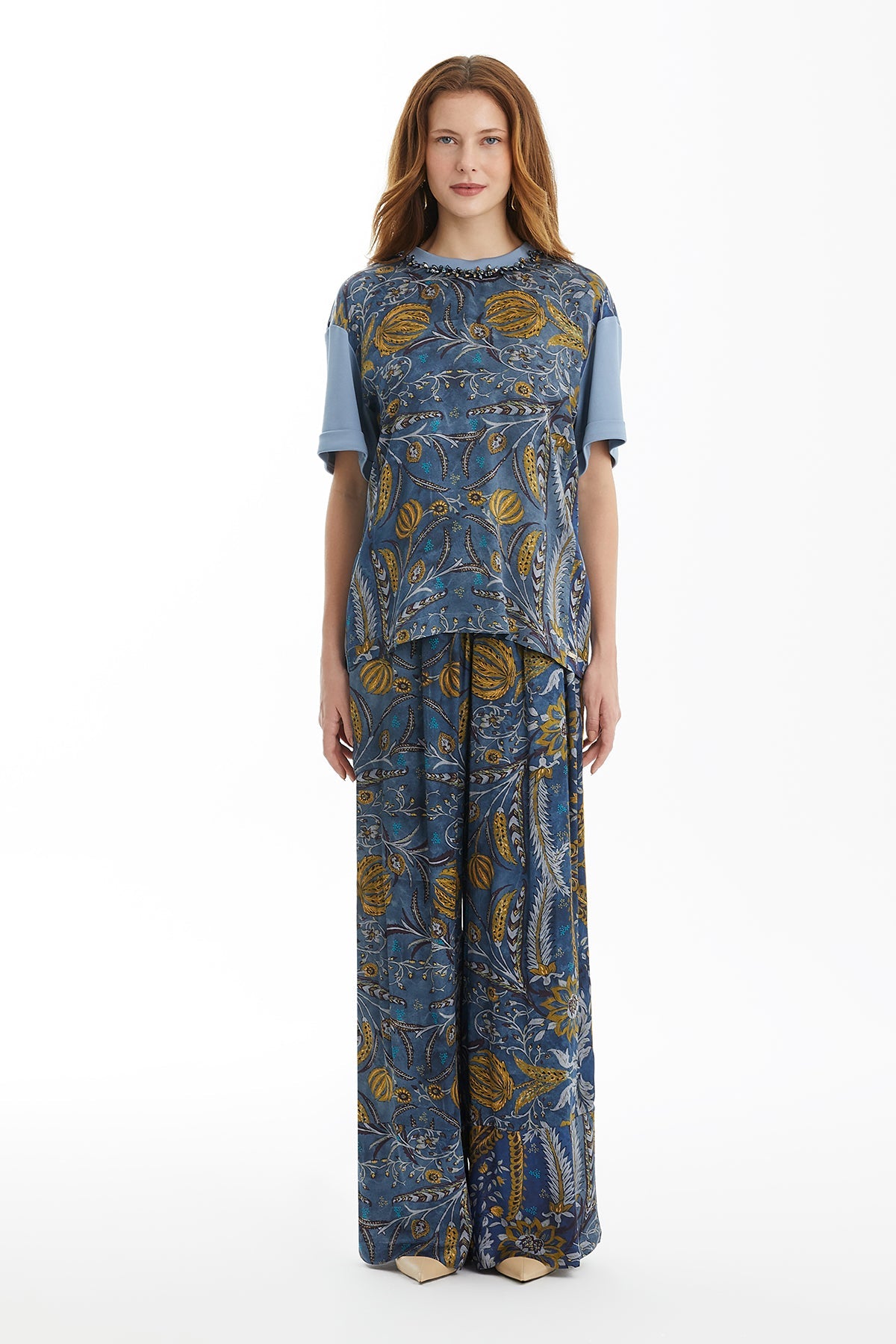 Embroidered Patterned T-Shirt