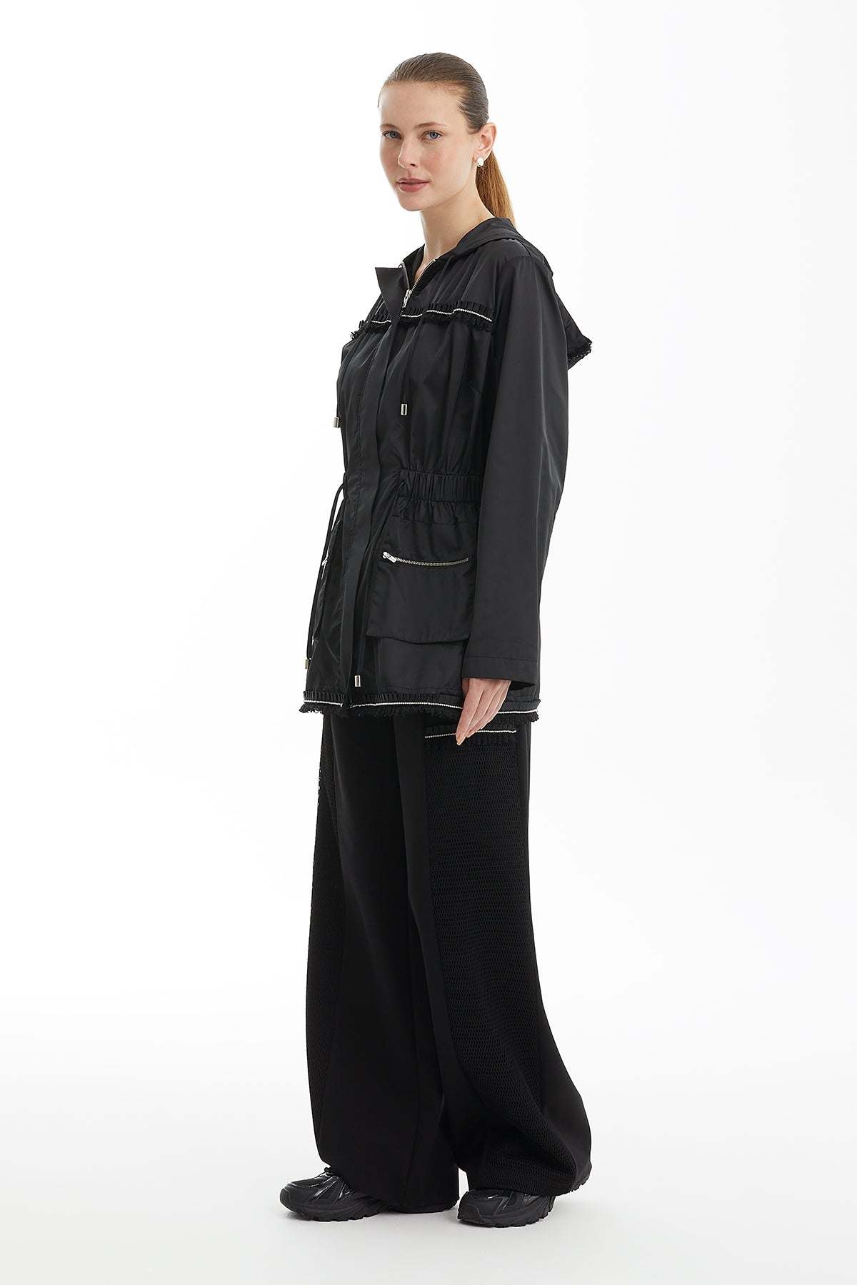 Black Stone Accessory Detail Jacket