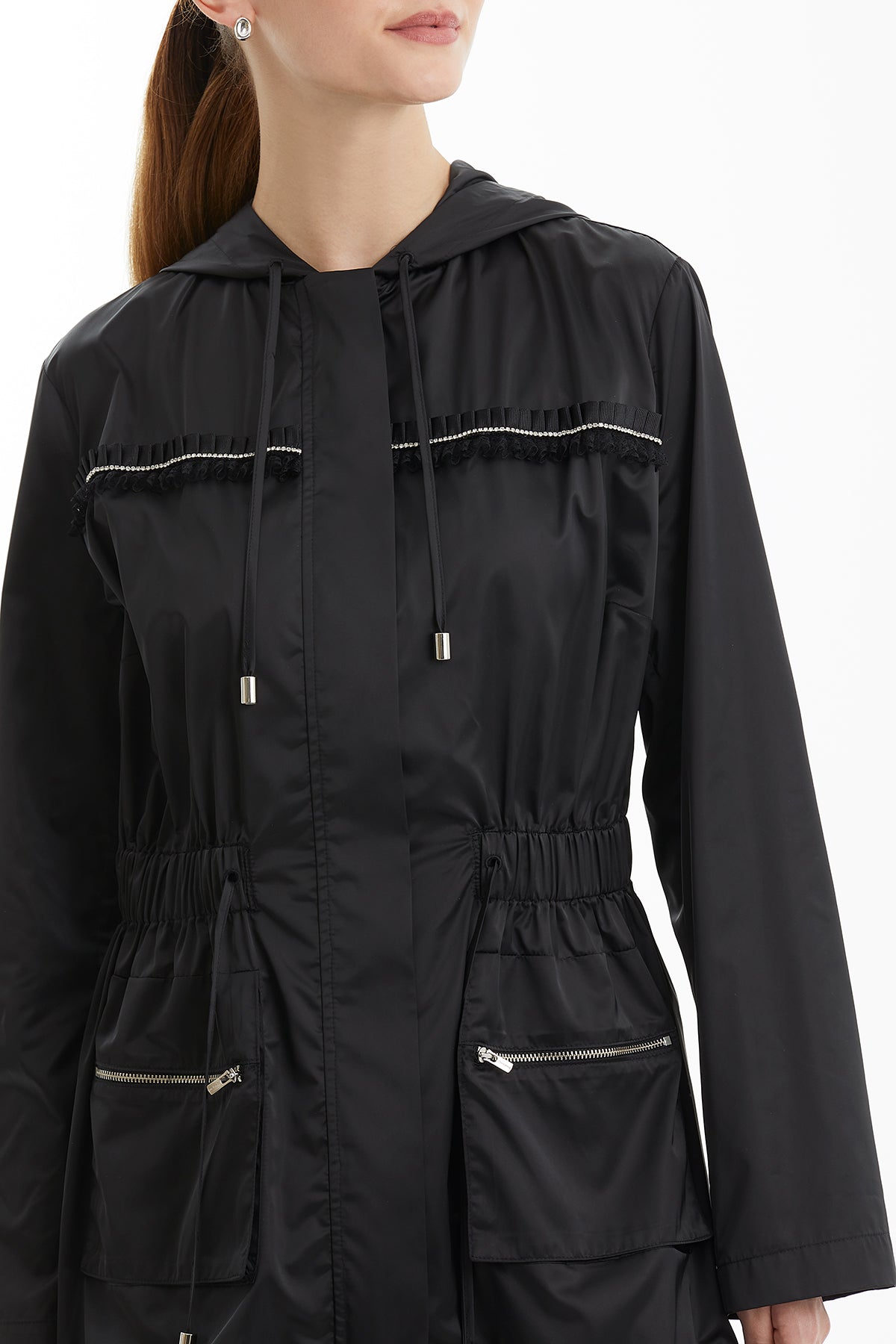Black Stone Accessory Detail Jacket